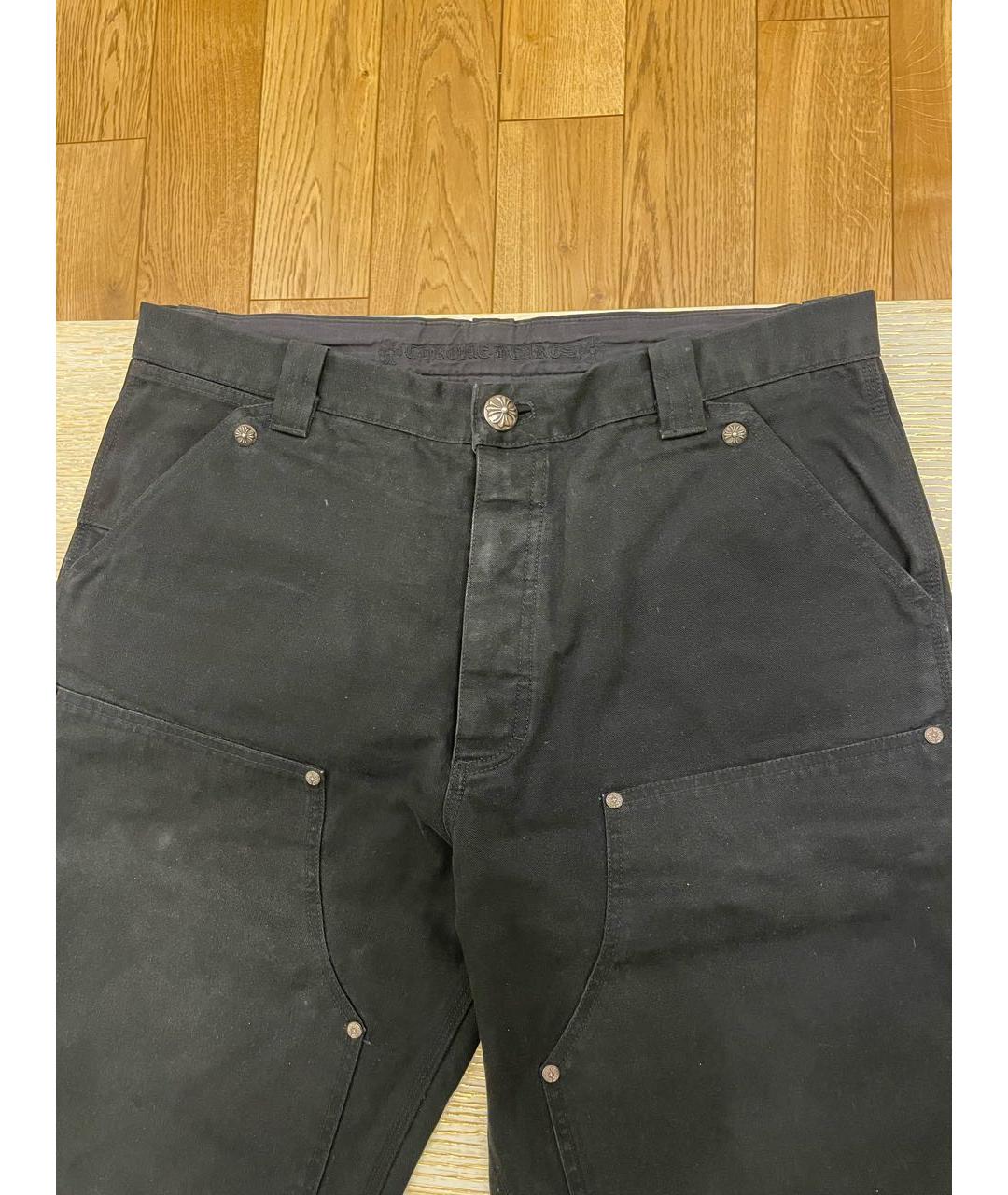 CHROME HEARTS Черные прямые джинсы, фото 2