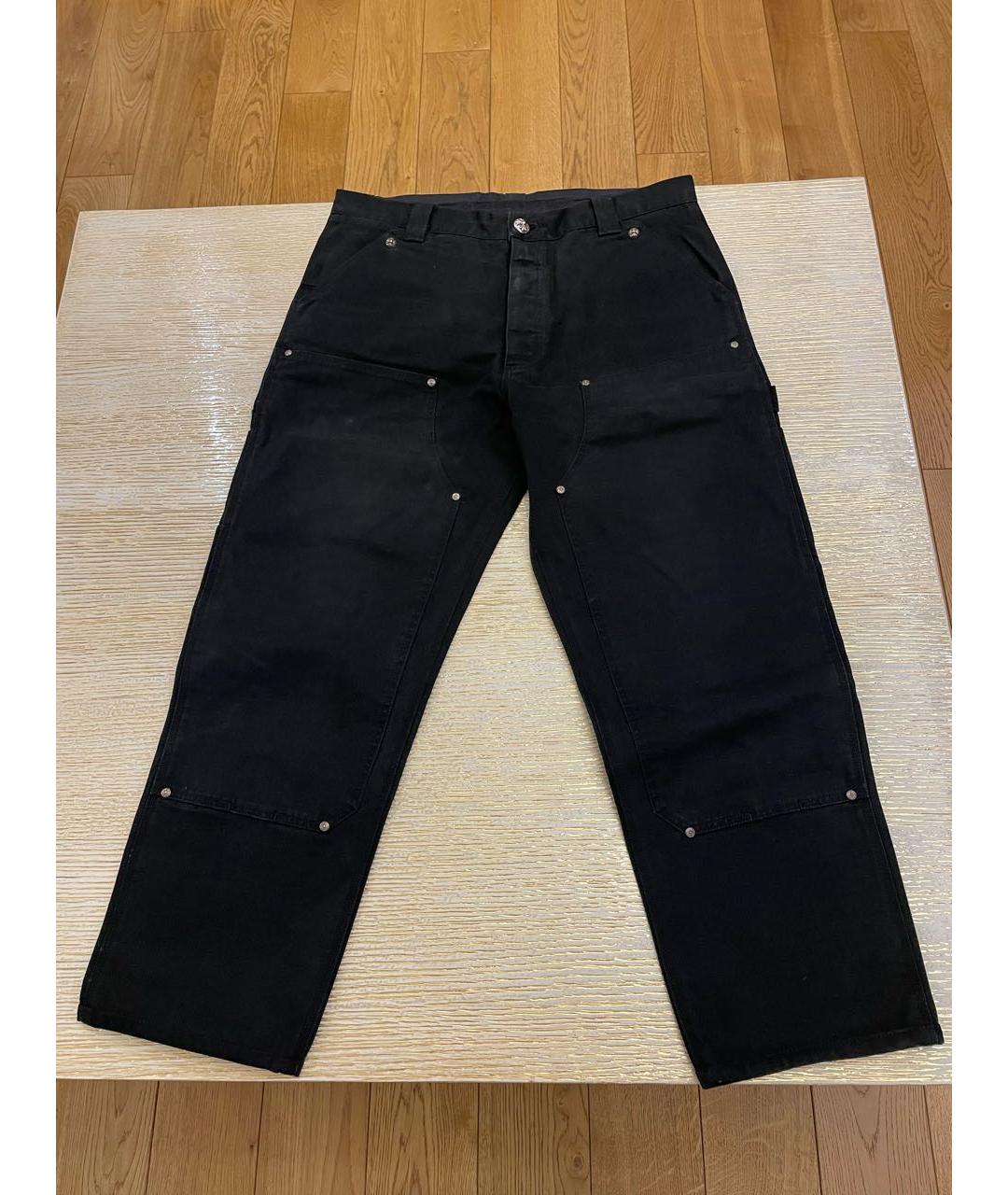 CHROME HEARTS Черные прямые джинсы, фото 5