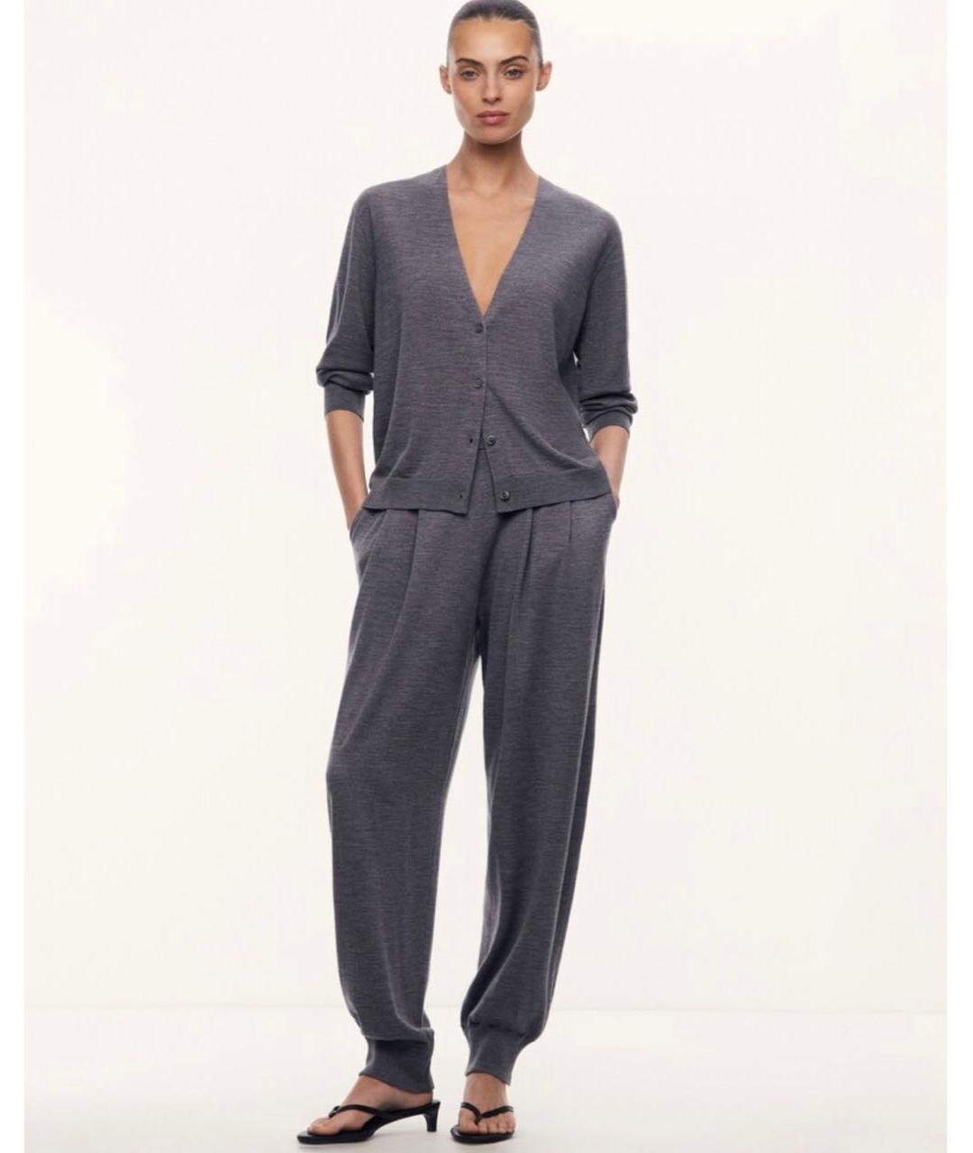 12 STOREEZ Серый кашемировый костюм с брюками, фото 3