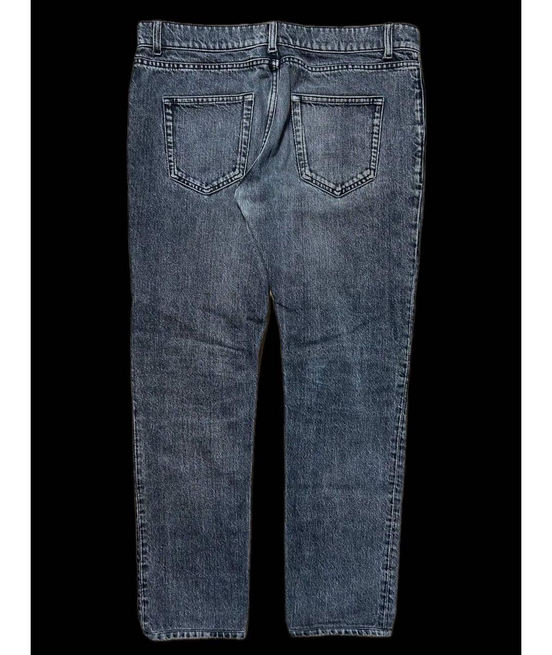 SAINT LAURENT Черные хлопковые джинсы скинни, фото 2