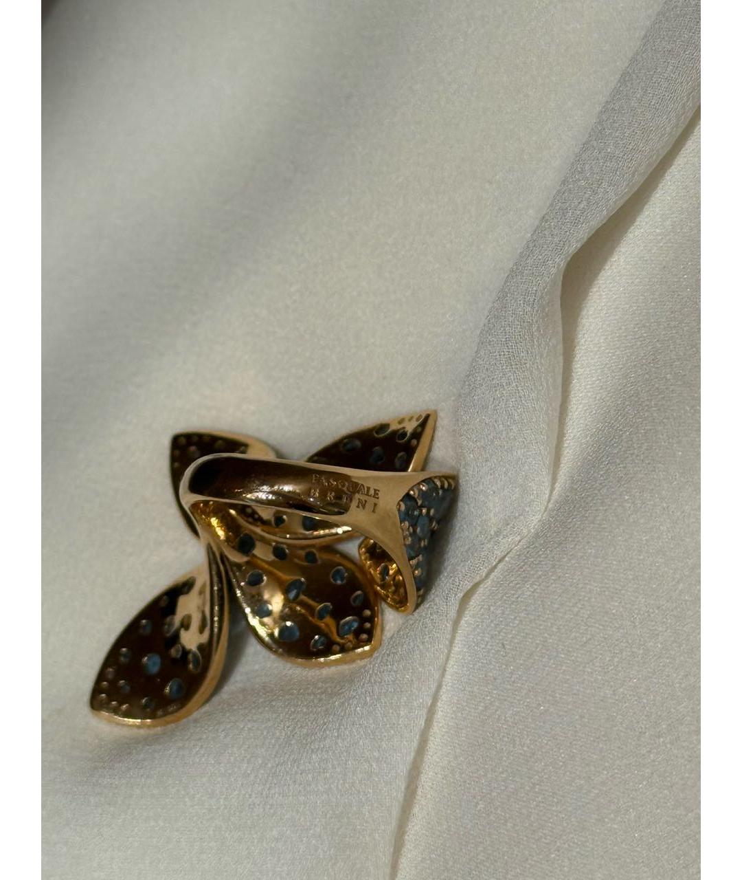 PASQUALE BRUNI Синее кольцо из желтого золота, фото 3