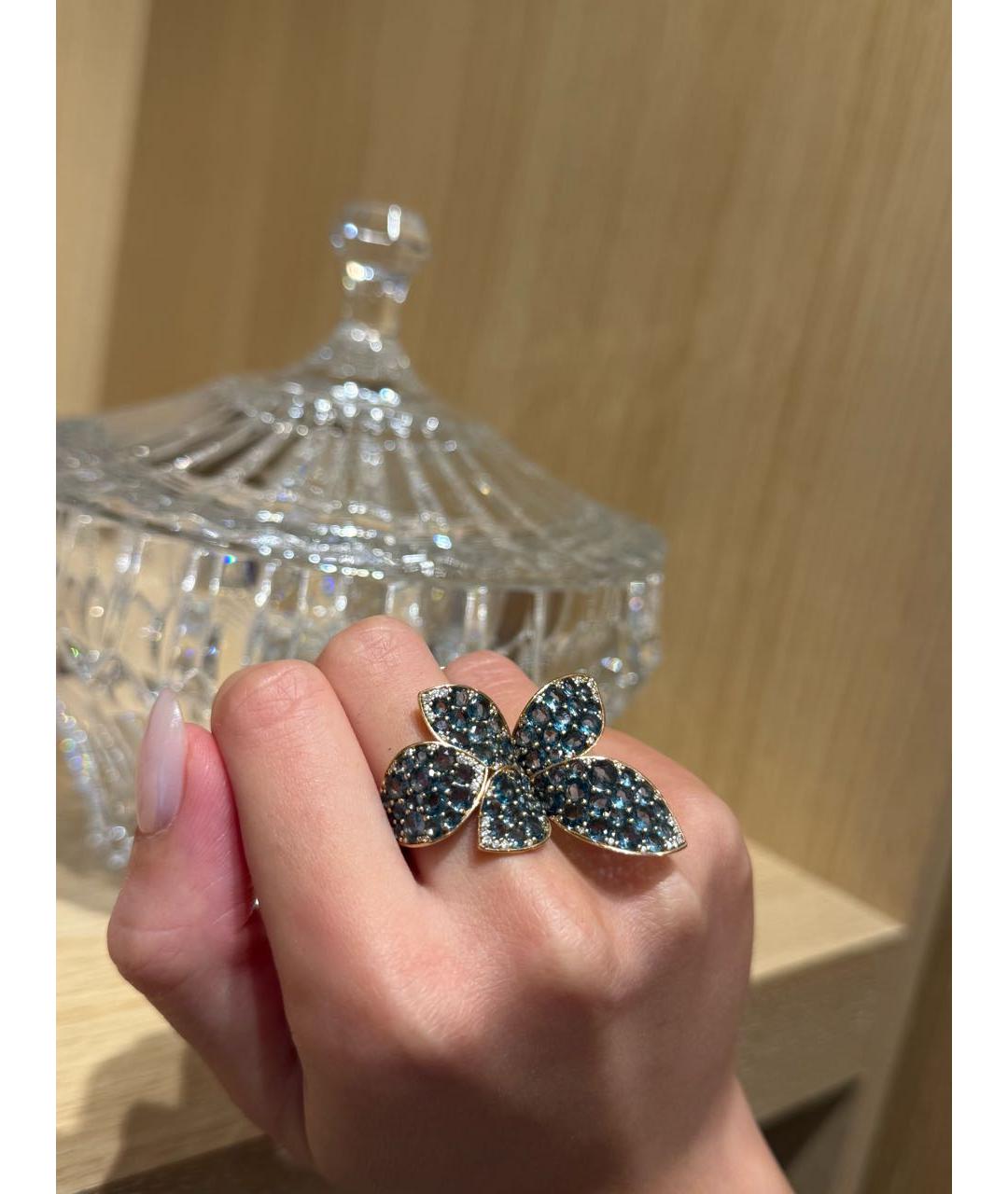 PASQUALE BRUNI Синее кольцо из желтого золота, фото 2