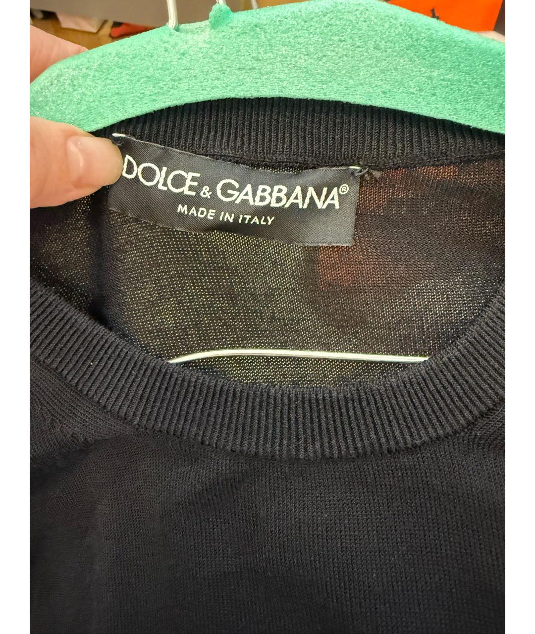 DOLCE&GABBANA Черная вискозная водолазка, фото 7