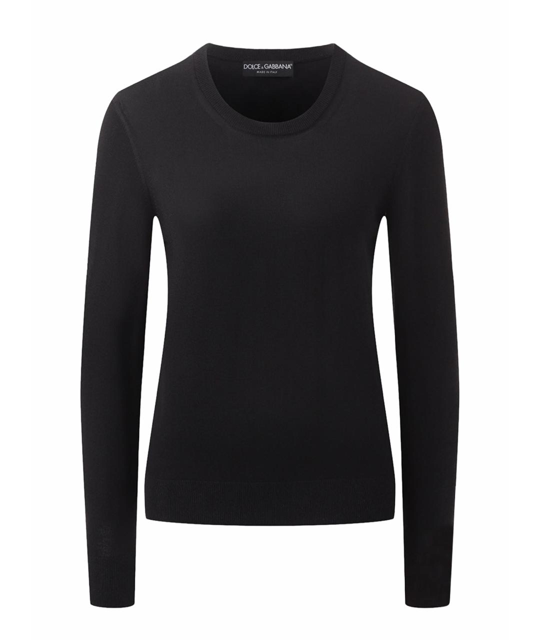 DOLCE&GABBANA Черная вискозная водолазка, фото 1