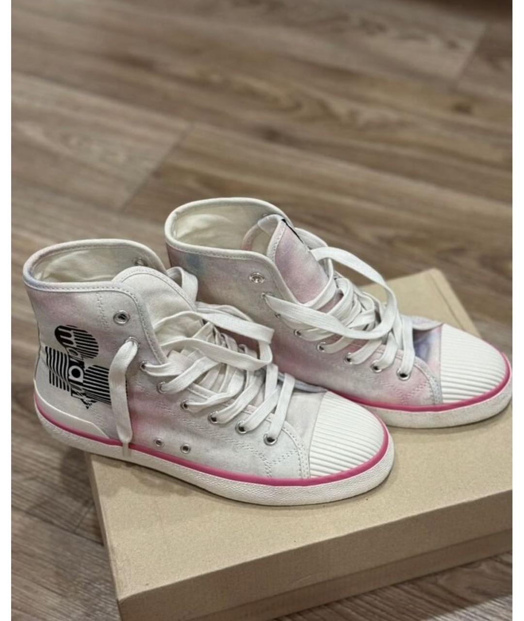 ISABEL MARANT Розовые текстильные кеды, фото 2