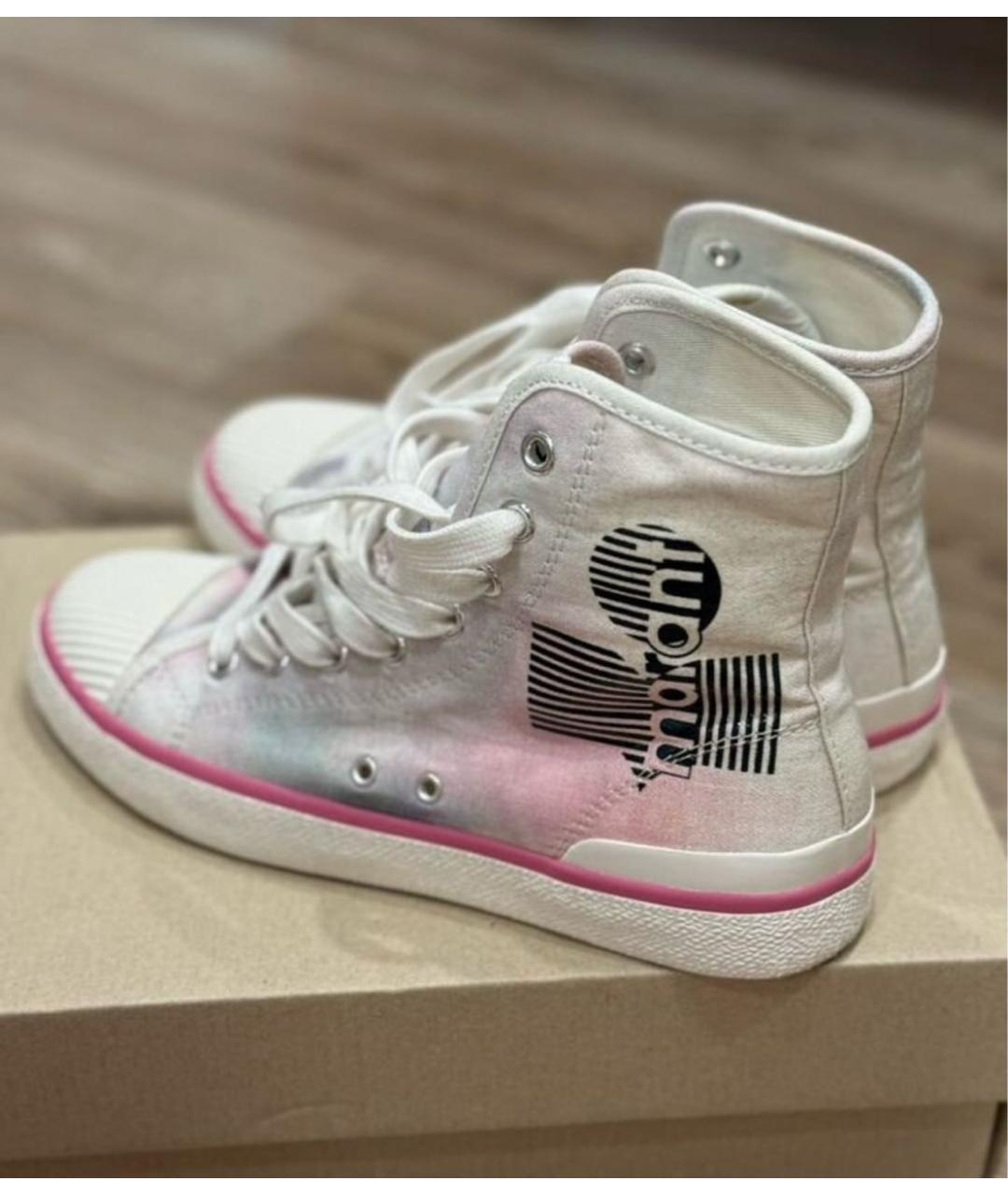 ISABEL MARANT Розовые текстильные кеды, фото 5