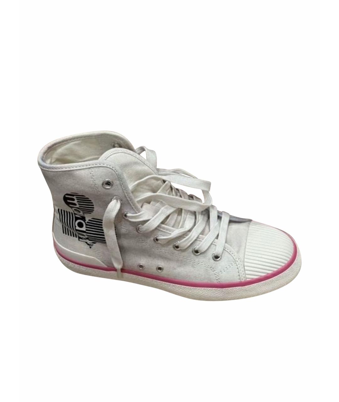 ISABEL MARANT Розовые текстильные кеды, фото 1