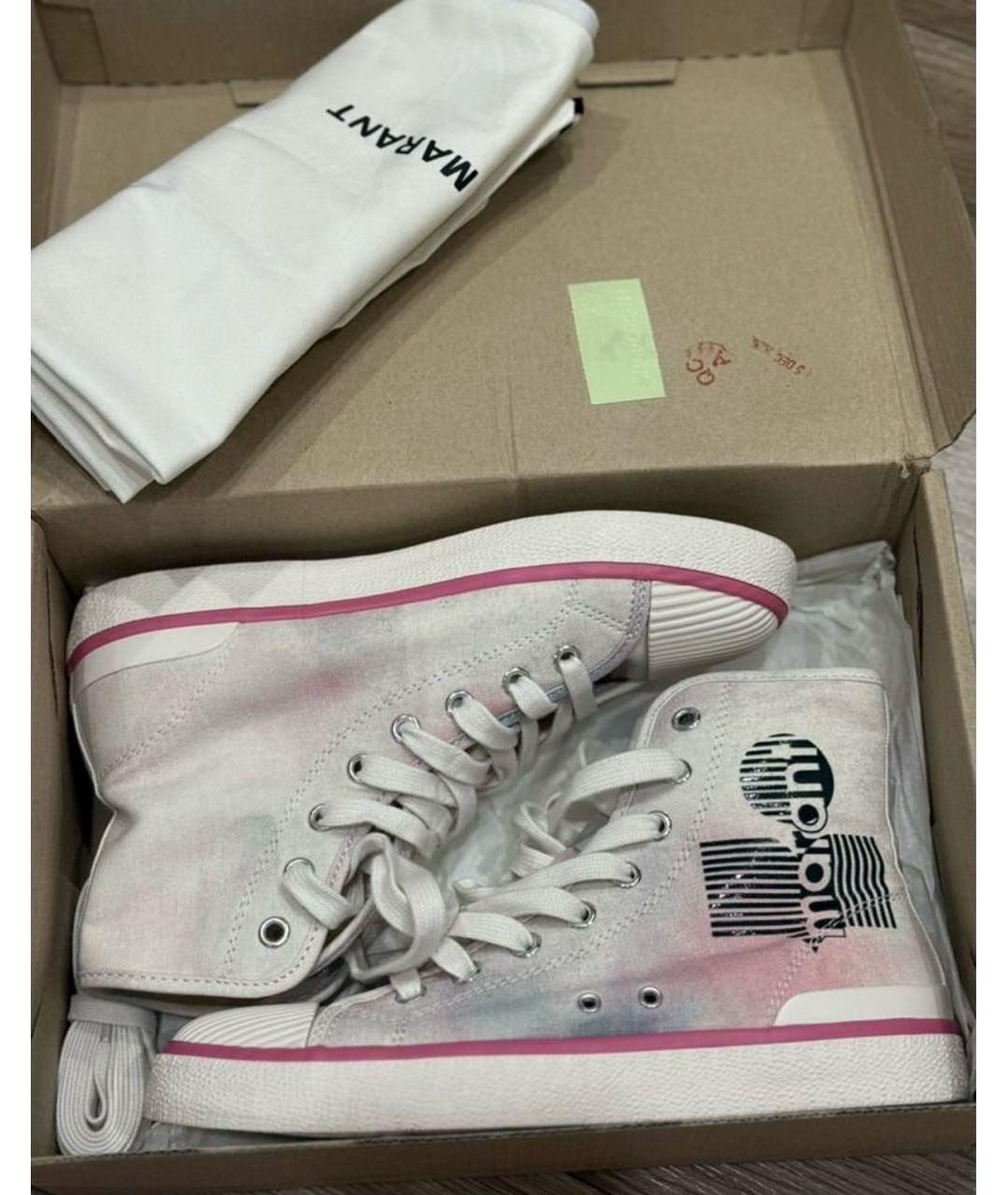 ISABEL MARANT Розовые текстильные кеды, фото 9