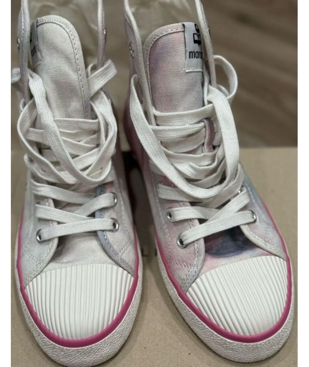 ISABEL MARANT Розовые текстильные кеды, фото 3