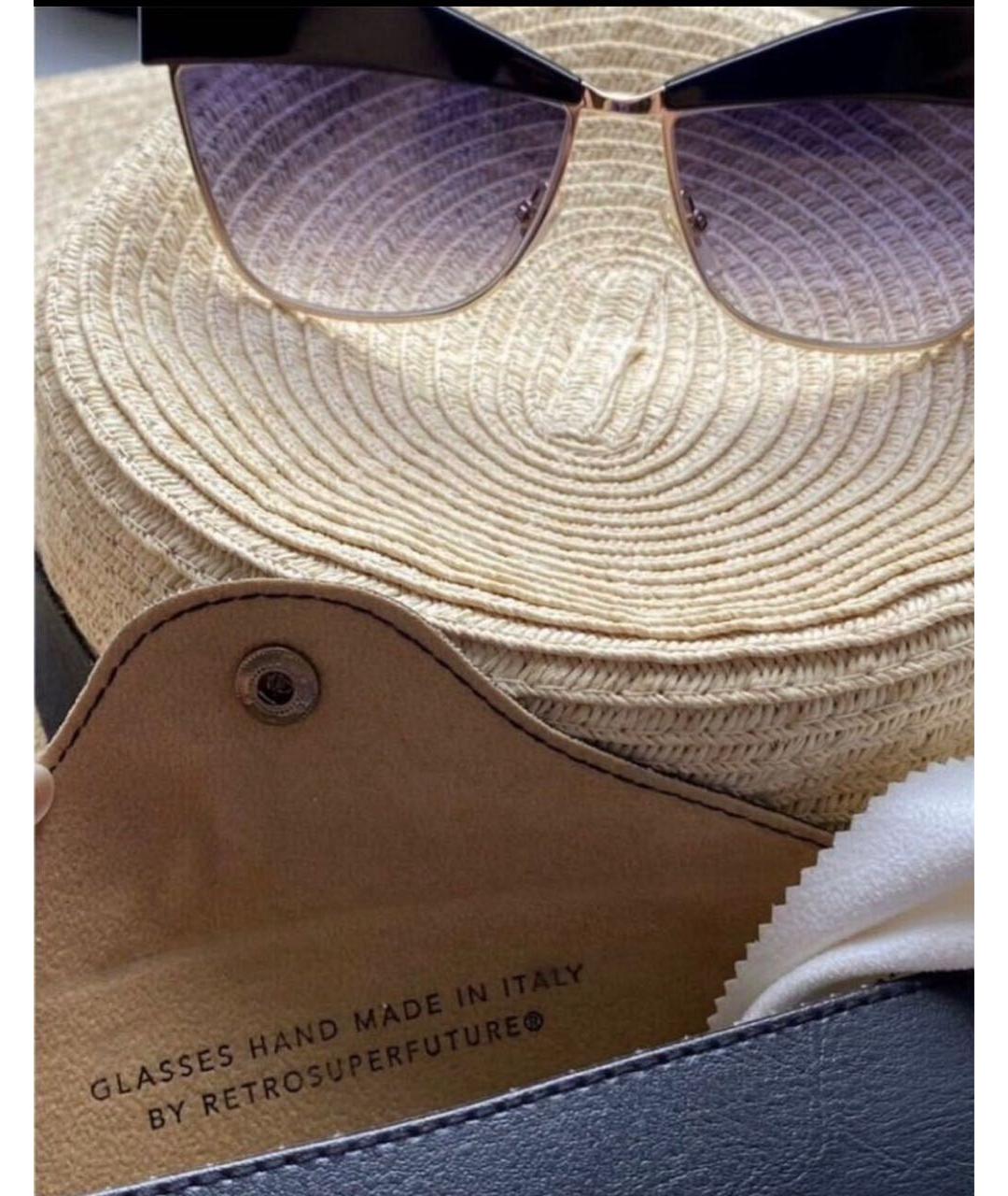 RETROSUPERFUTURE Фиолетовые пластиковые солнцезащитные очки, фото 6