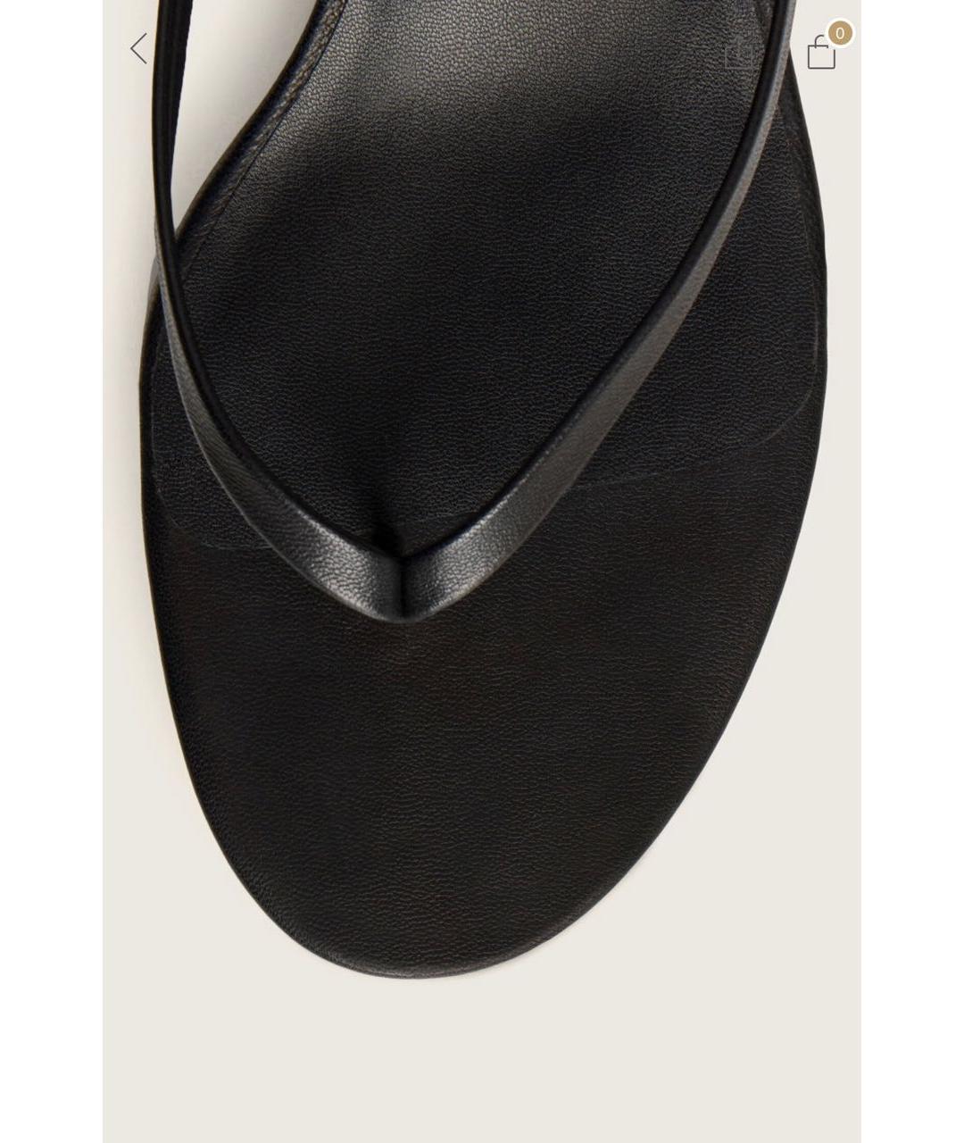 12 STOREEZ Черные кожаные мюли, фото 3