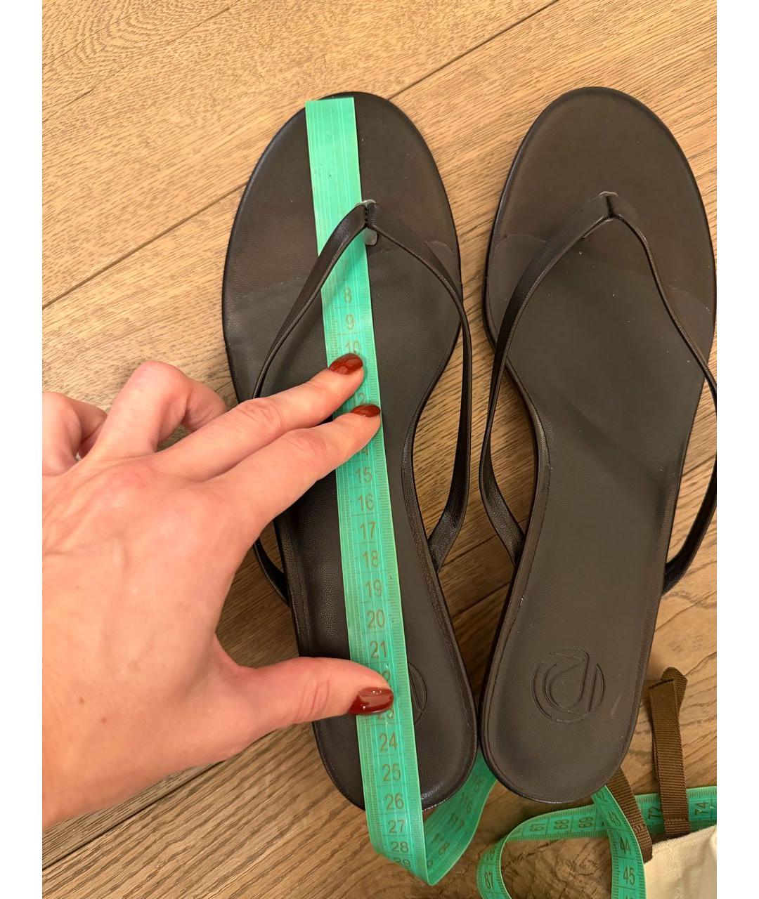 12 STOREEZ Черные кожаные мюли, фото 8