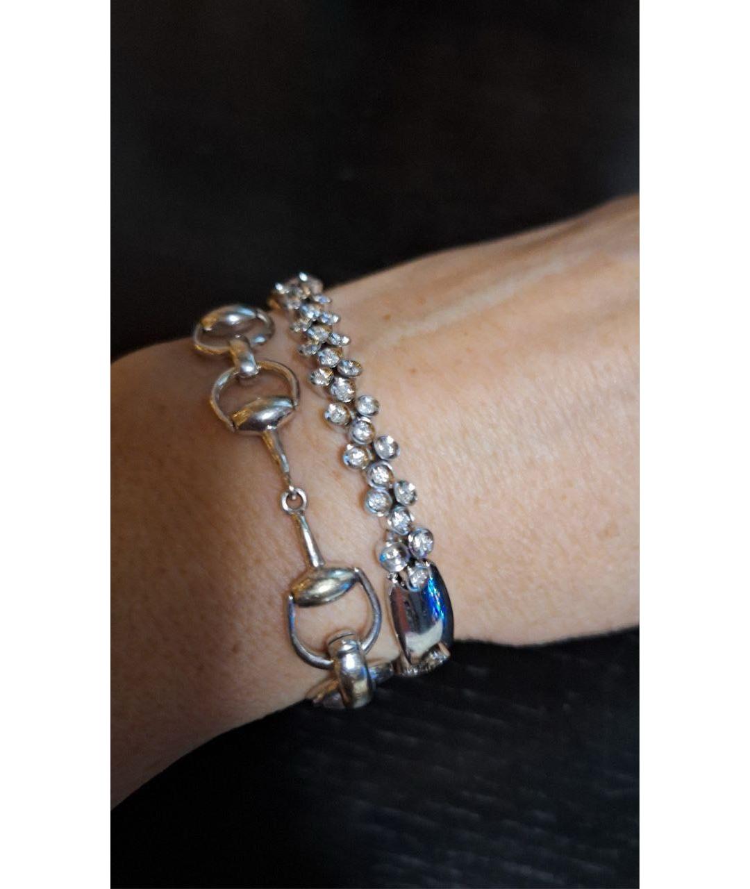 GUCCI Серебрянный браслет из белого золота, фото 3