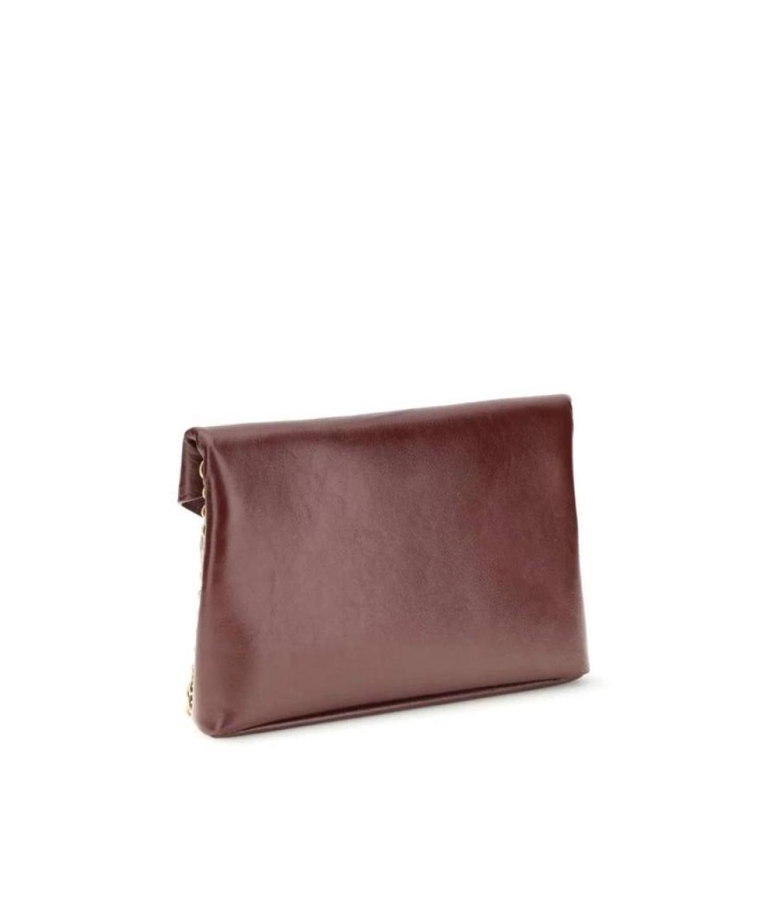 SAINT LAURENT Бордовая кожаная сумка через плечо, фото 4