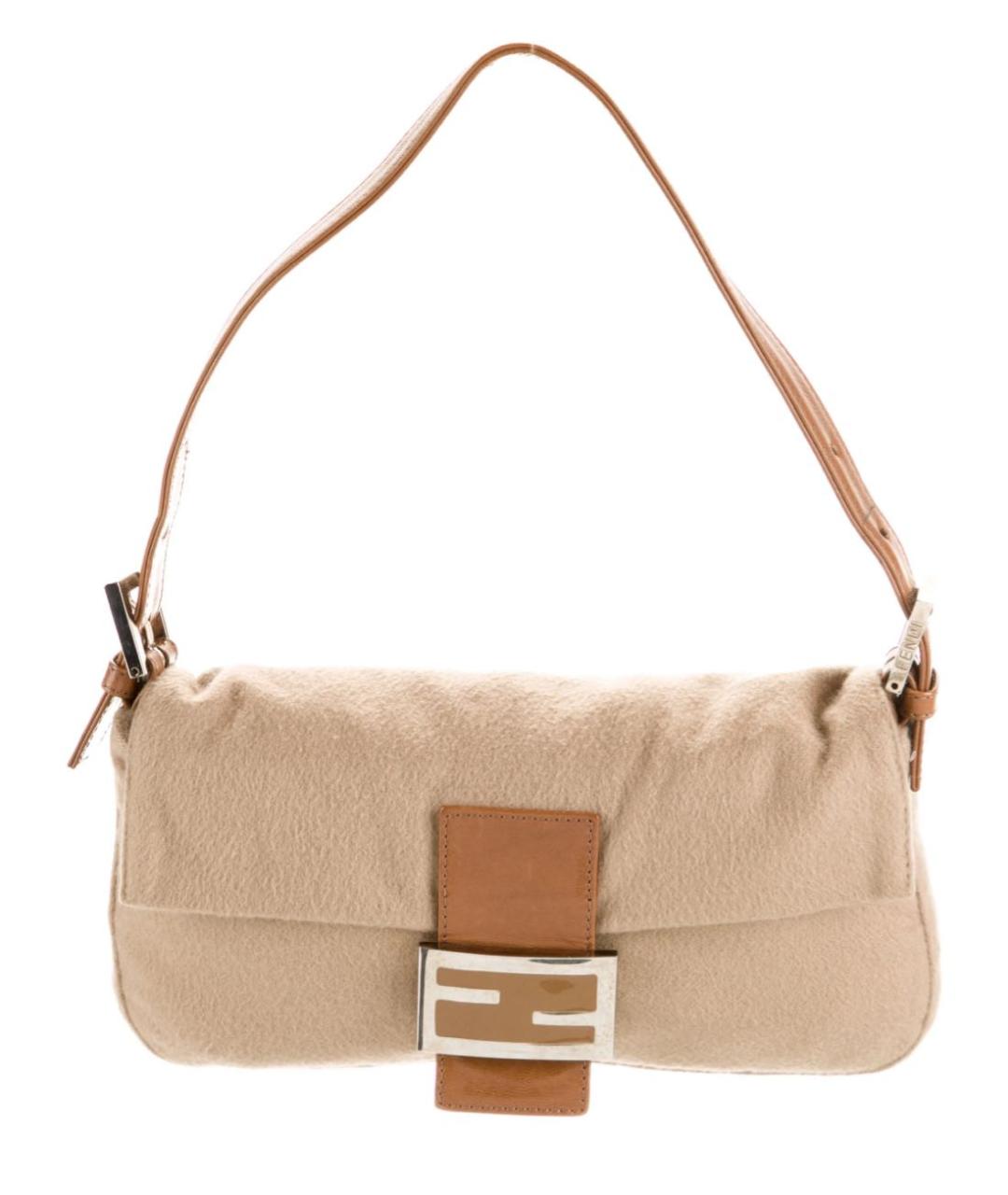FENDI Бежевая сумка с короткими ручками, фото 9