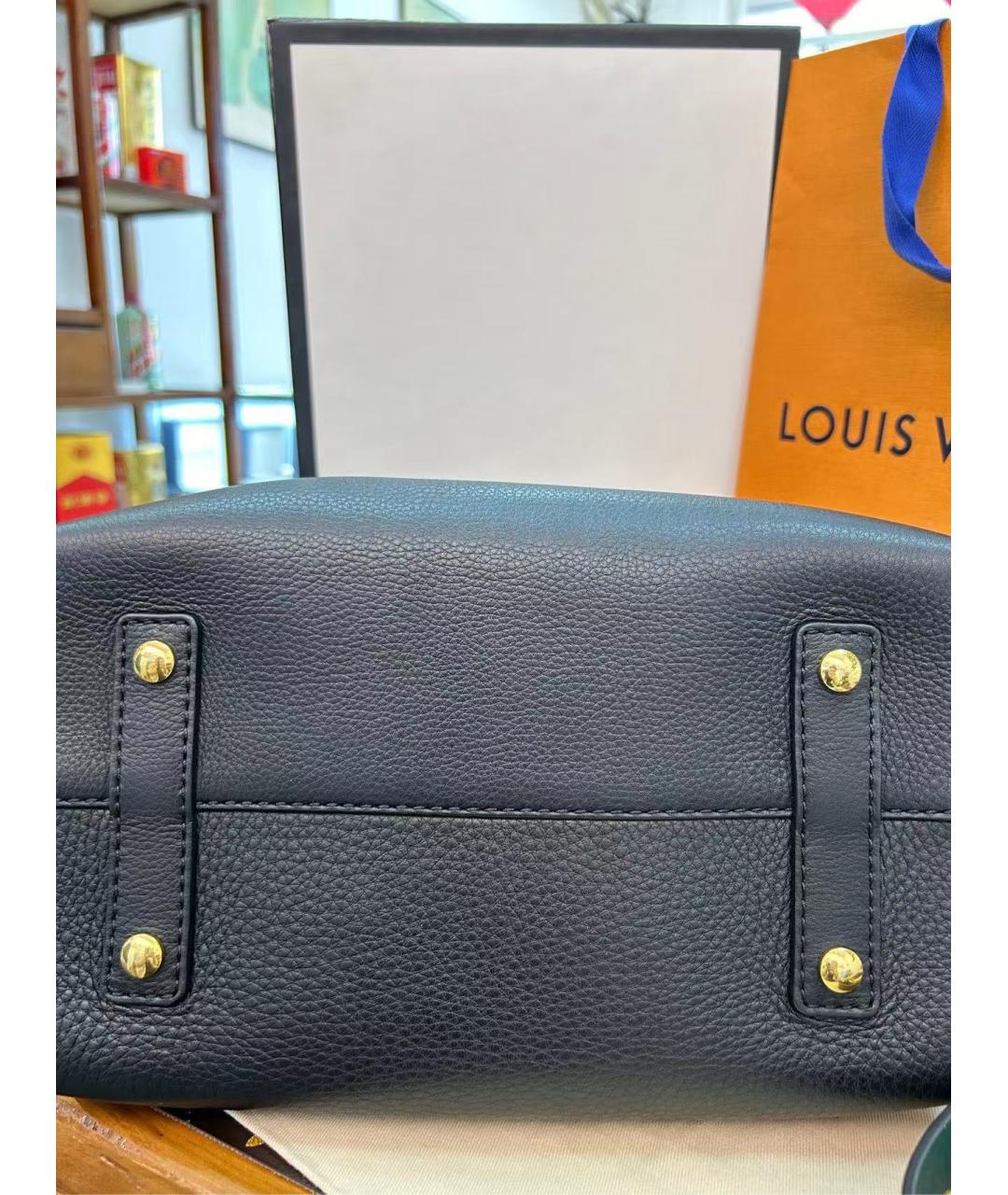 BURBERRY Черная кожаная сумка с короткими ручками, фото 7