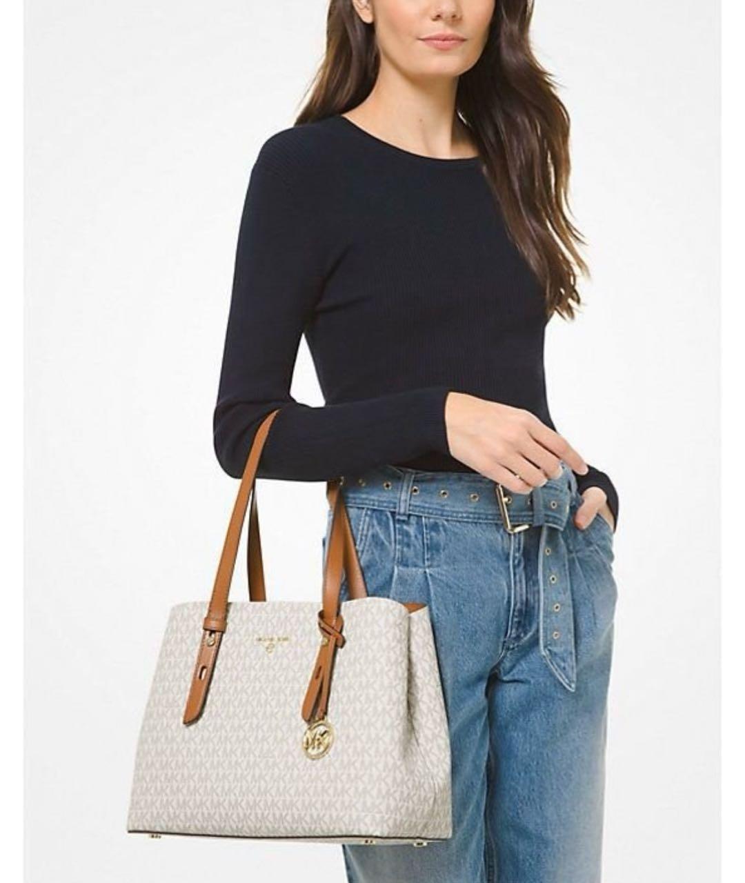 MICHAEL KORS Бежевая сумка тоут, фото 6