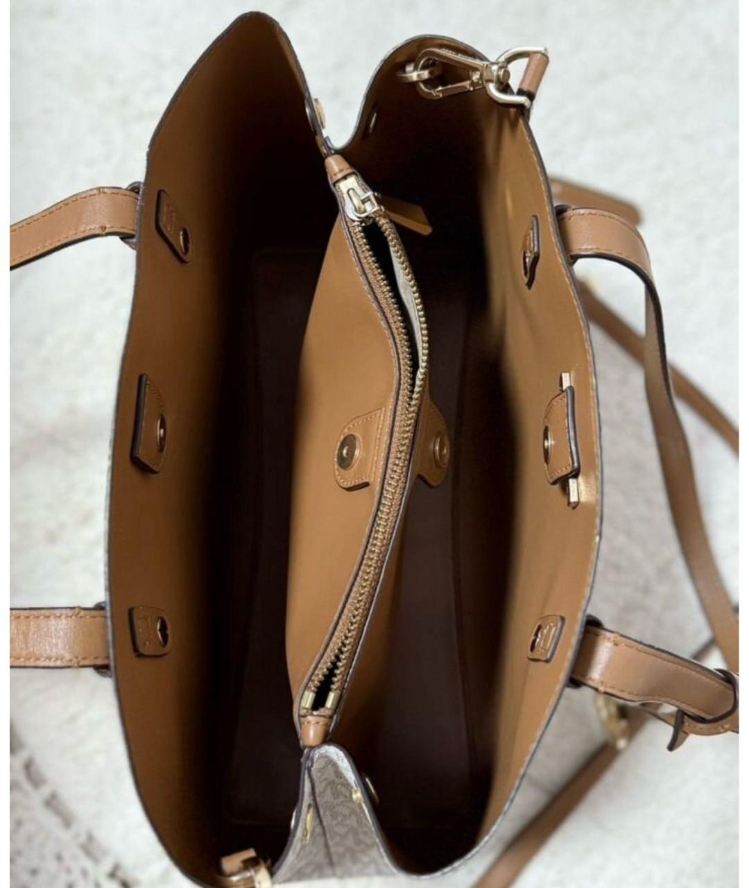 MICHAEL KORS Бежевая сумка тоут, фото 7