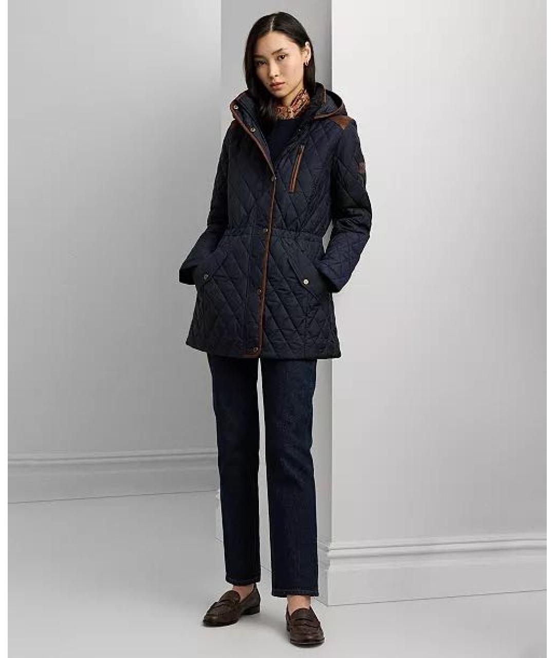 RALPH LAUREN Темно-синяя полиэстеровая парка, фото 5