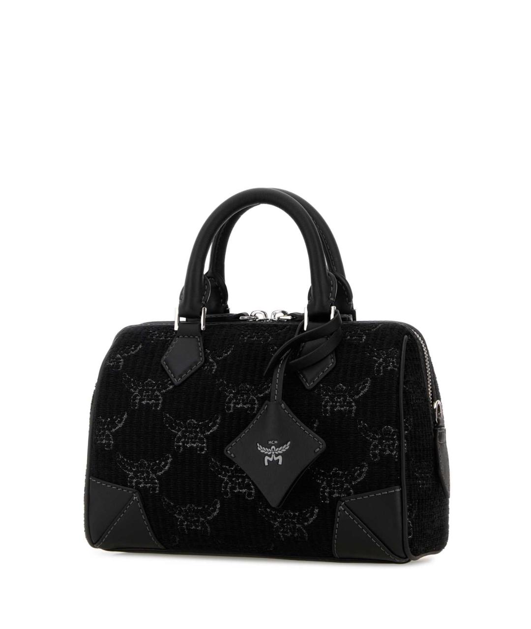 MCM Черная тканевая сумка тоут, фото 2