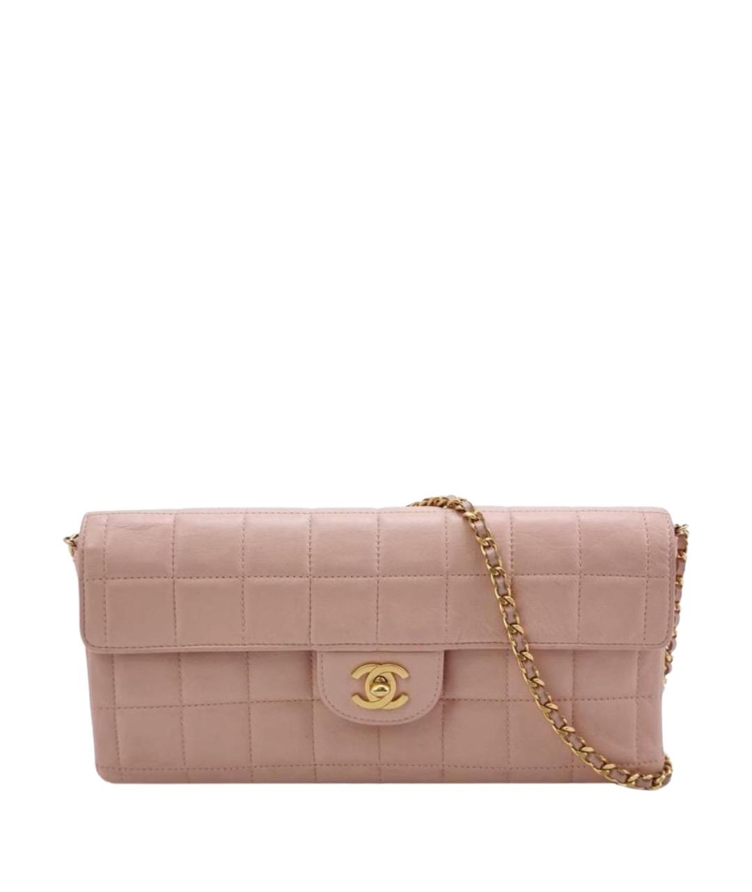 CHANEL Розовая кожаная сумка через плечо, фото 1