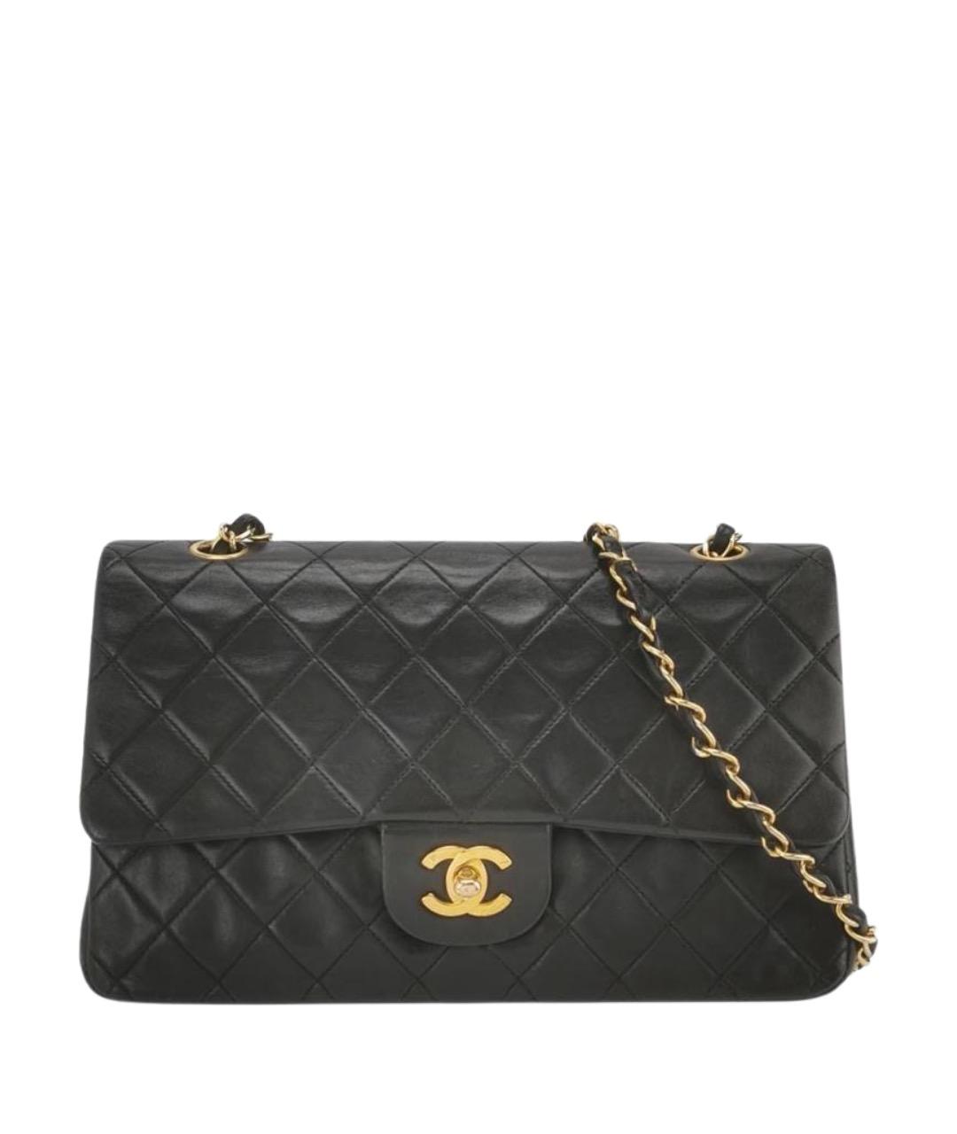 CHANEL Черная кожаная сумка через плечо, фото 1