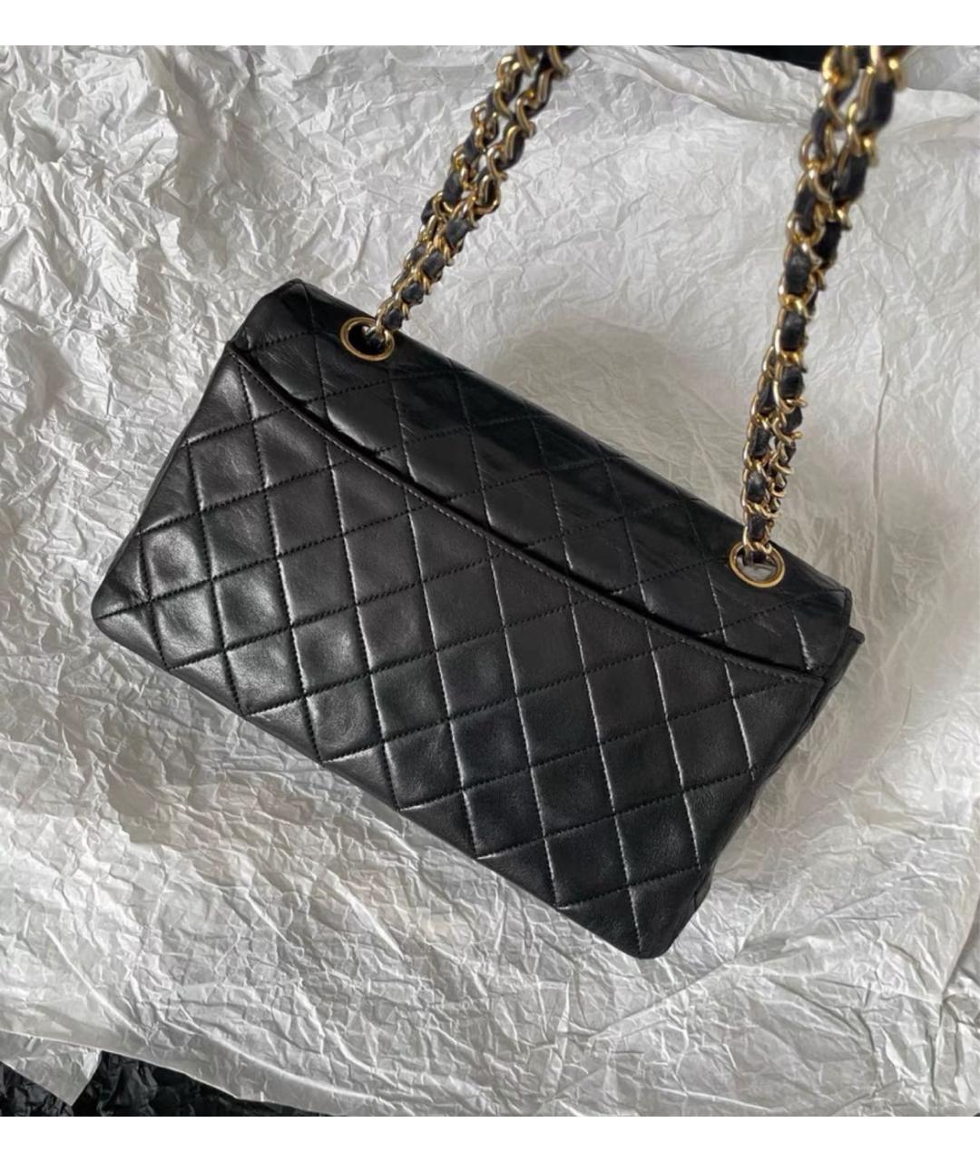 CHANEL Черная кожаная сумка через плечо, фото 3