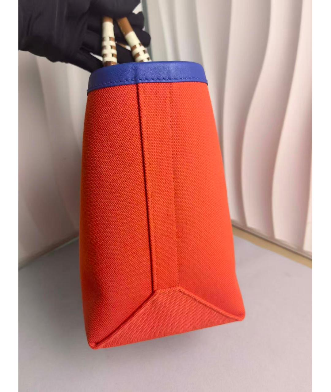 HERMES Коричневая кожаная сумка тоут, фото 4