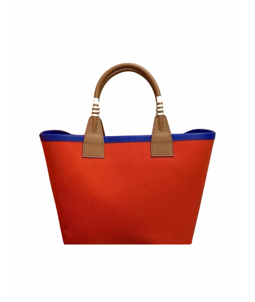 HERMES Коричневая кожаная сумка тоут, фото 1