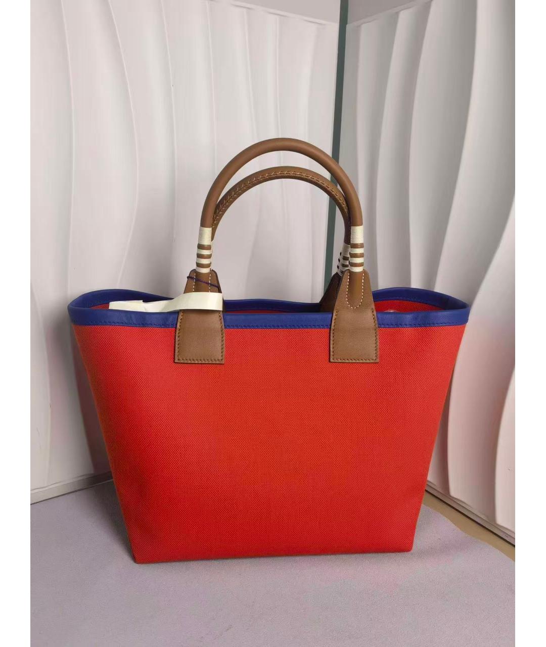 HERMES Коричневая кожаная сумка тоут, фото 2