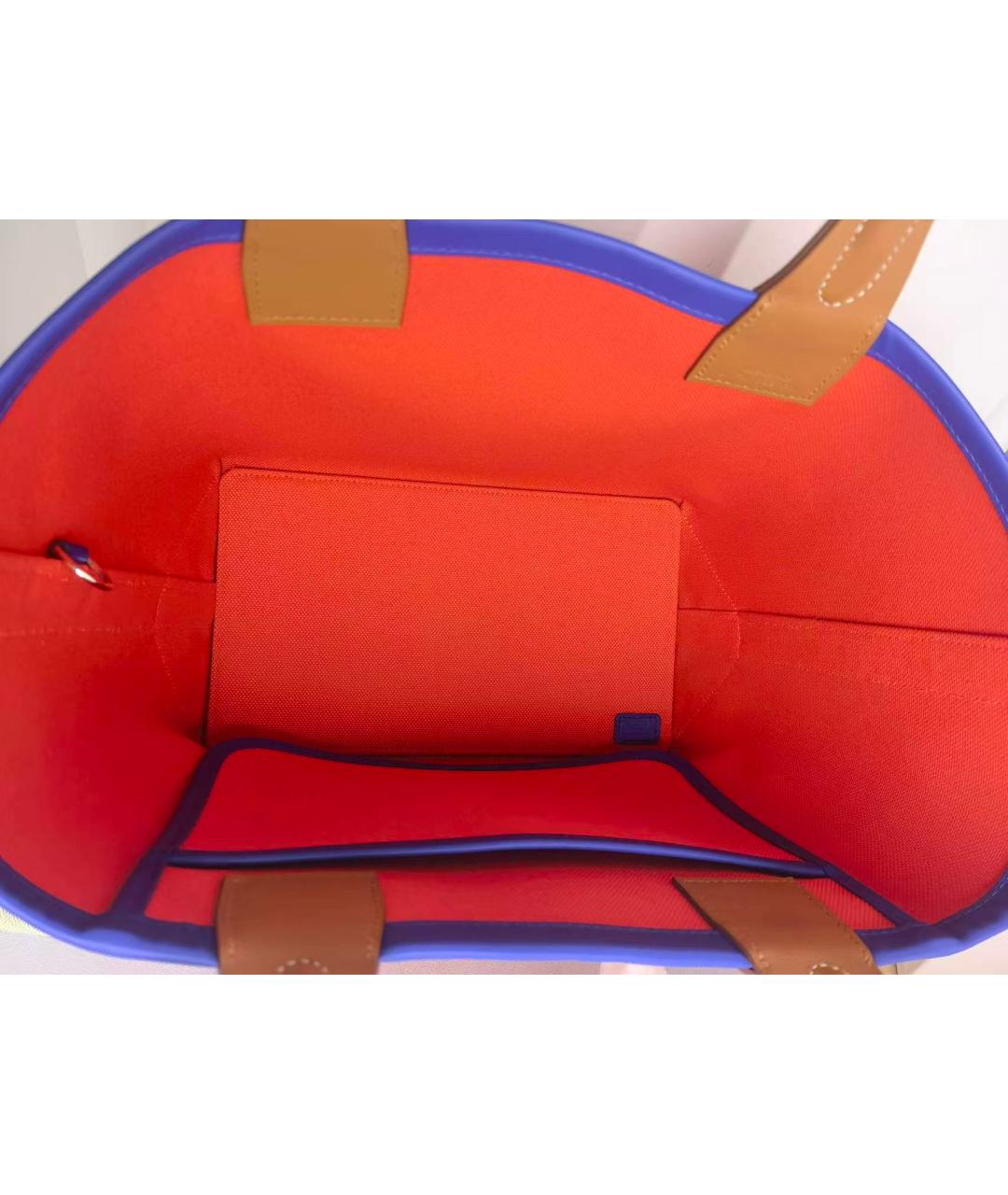 HERMES Коричневая кожаная сумка тоут, фото 7