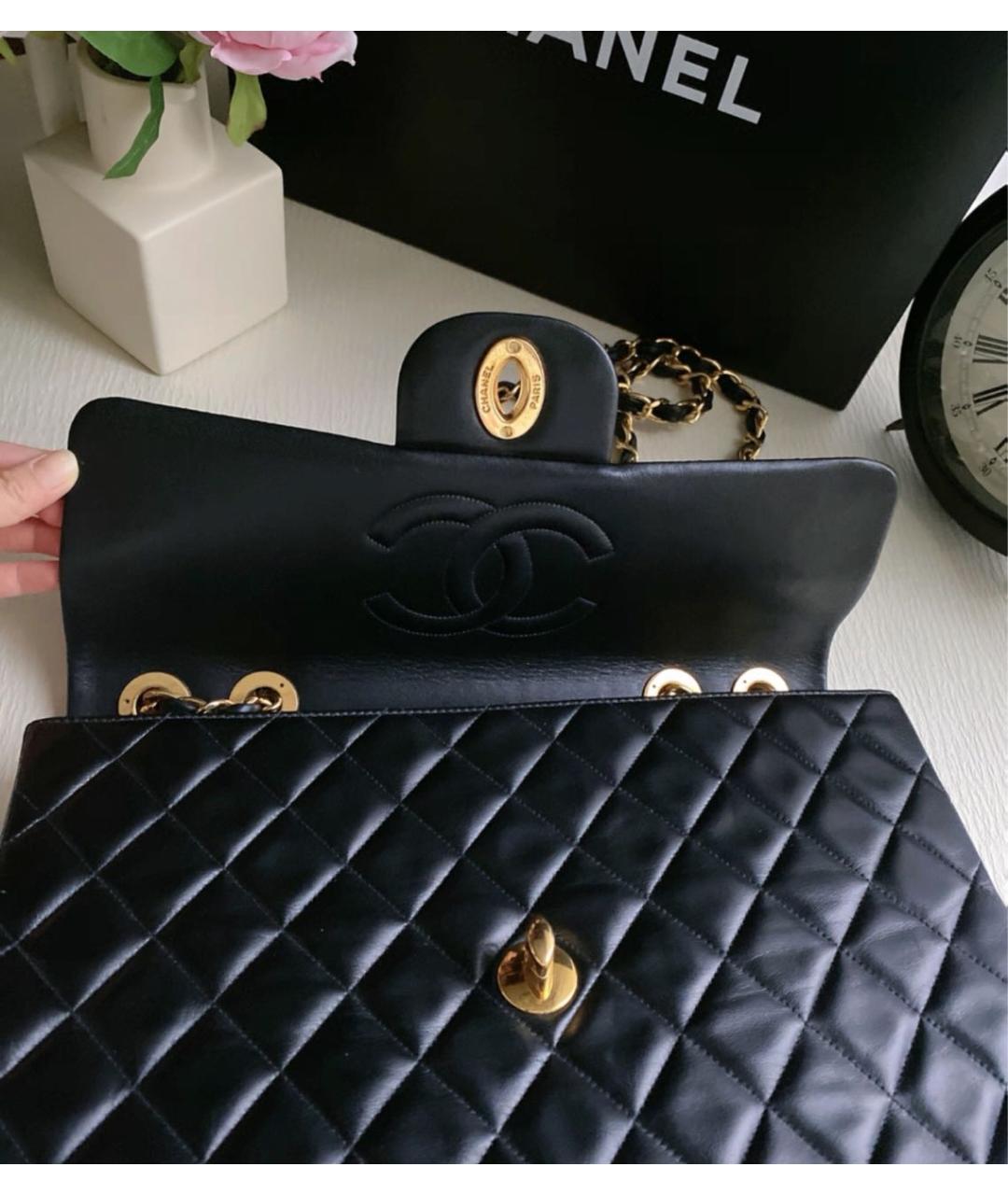 CHANEL Черная кожаная сумка через плечо, фото 4