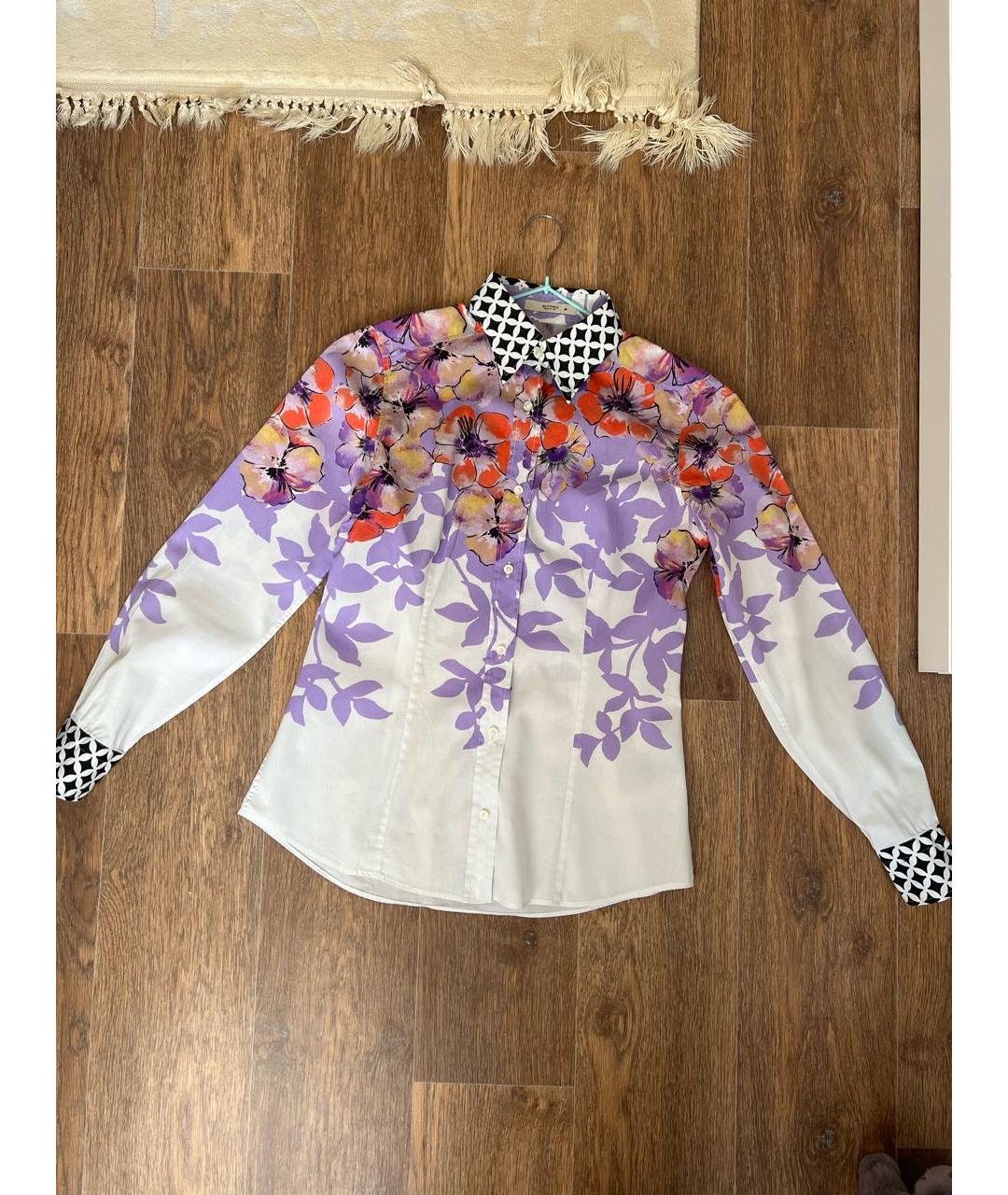 ETRO Белая хлопковая рубашка, фото 5