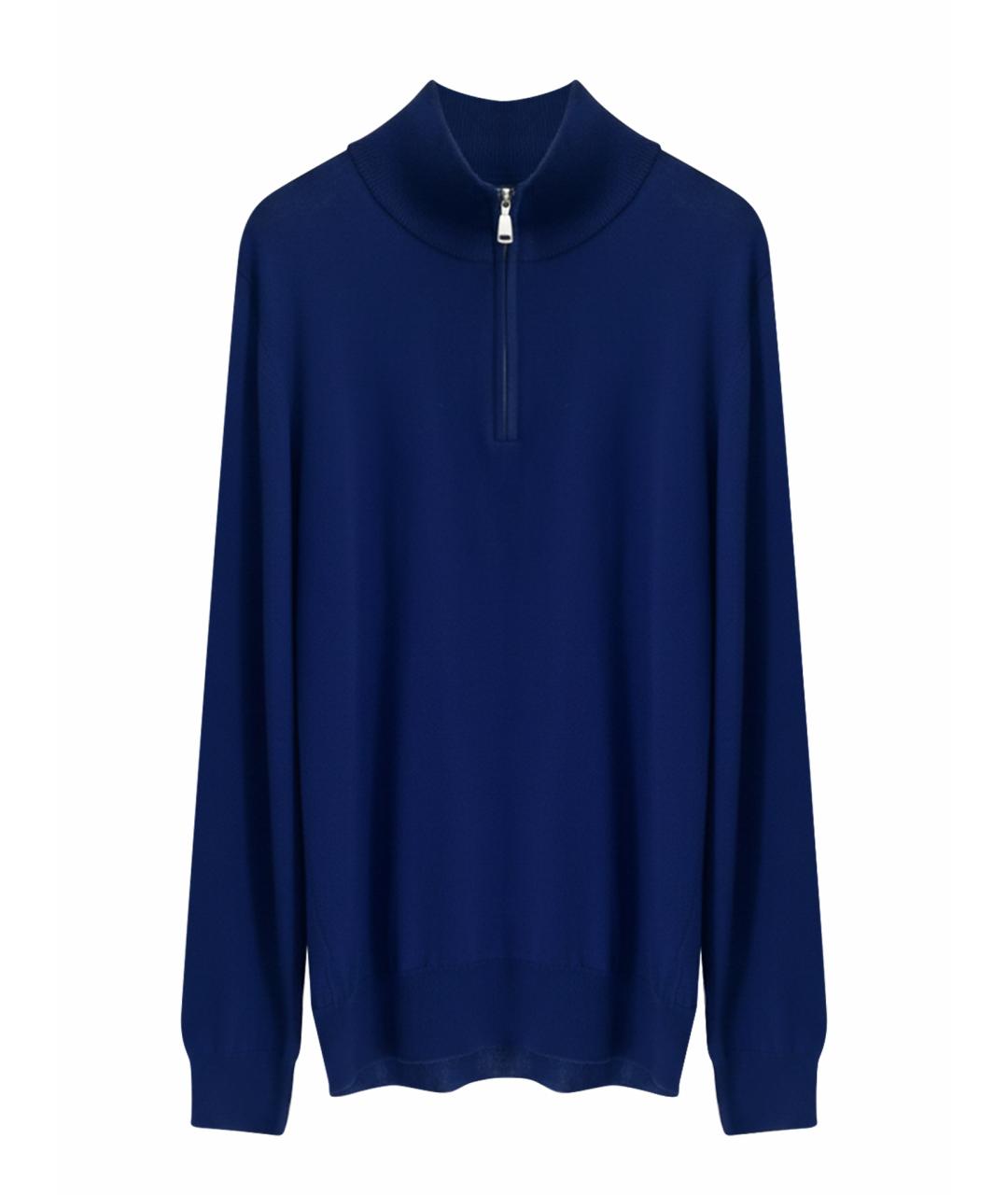 BRIONI Синий шерстяной джемпер / свитер, фото 1