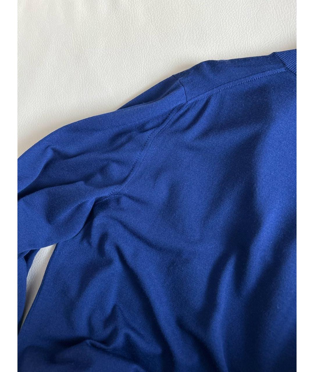 BRIONI Синий шерстяной джемпер / свитер, фото 8