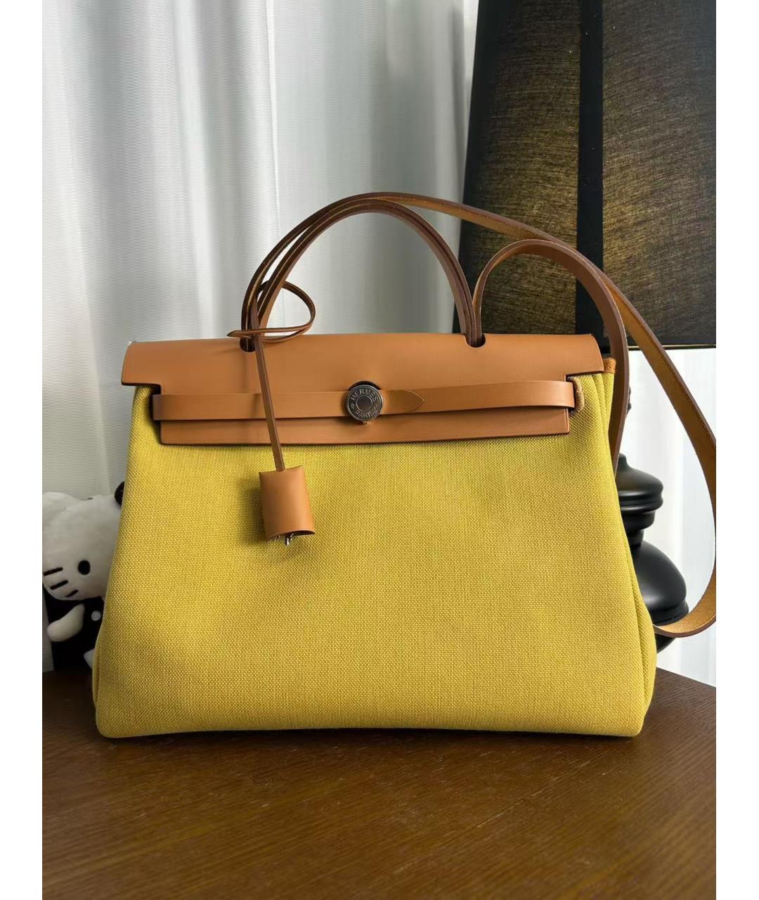 HERMES Кожаная сумка с короткими ручками, фото 3