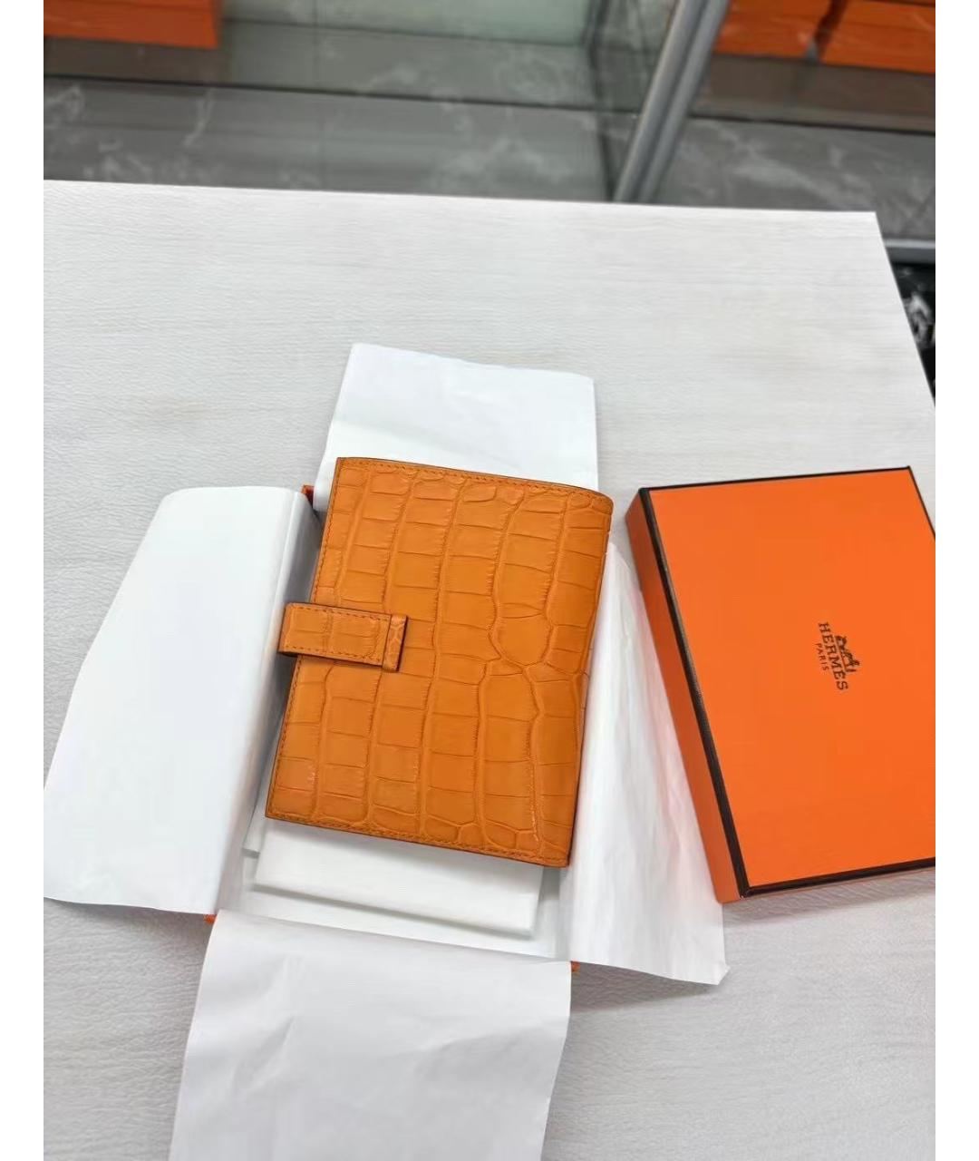 HERMES Желтый кошелек, фото 3