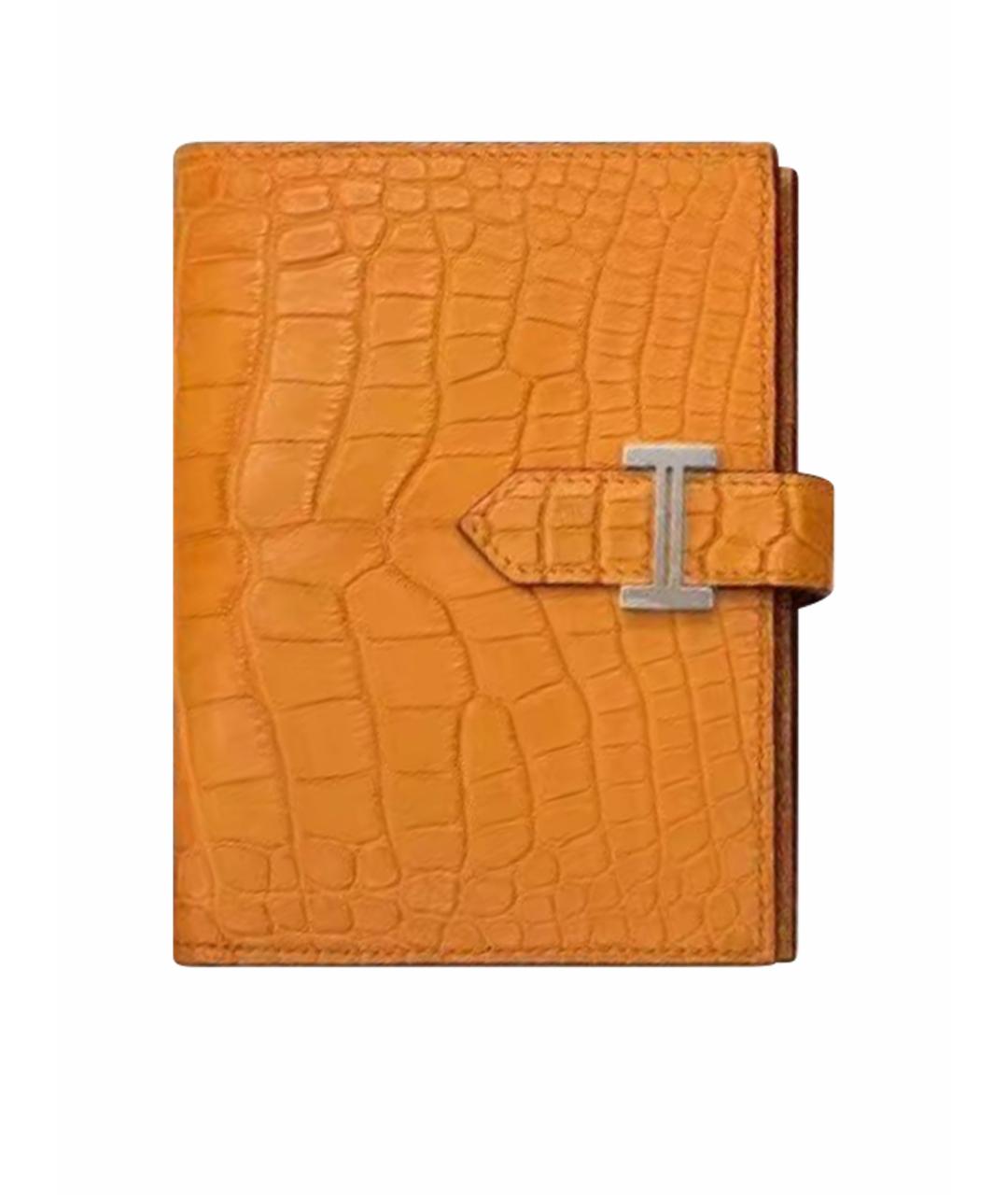 HERMES Желтый кошелек, фото 1