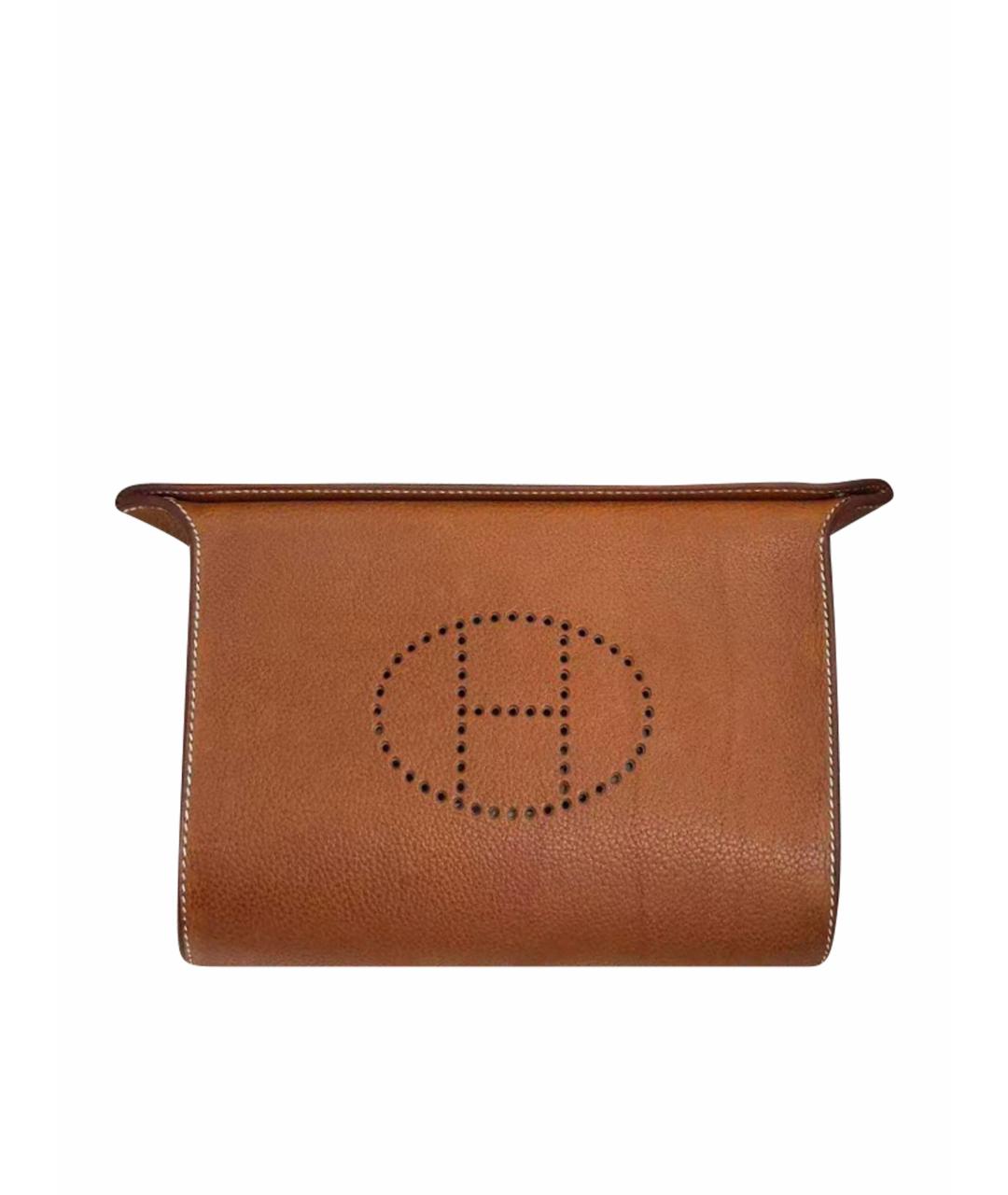 HERMES Коричневая кожаная сумка через плечо, фото 1