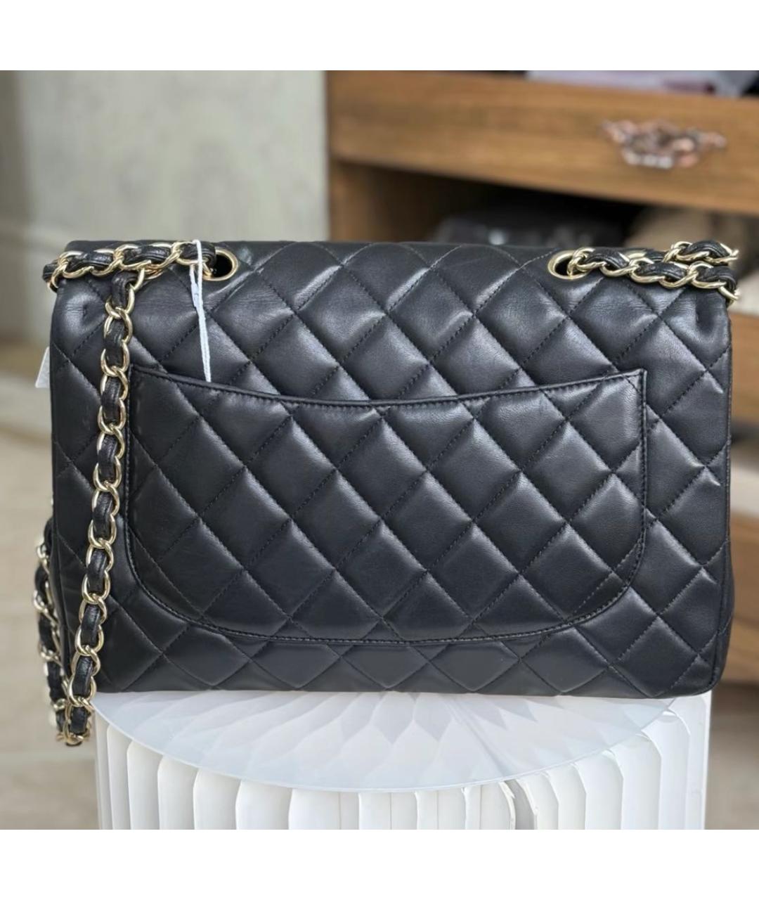 CHANEL Черная кожаная сумка через плечо, фото 3
