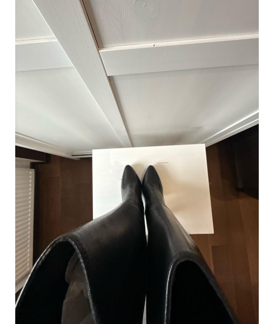 PRADA Черные кожаные сапоги, фото 3