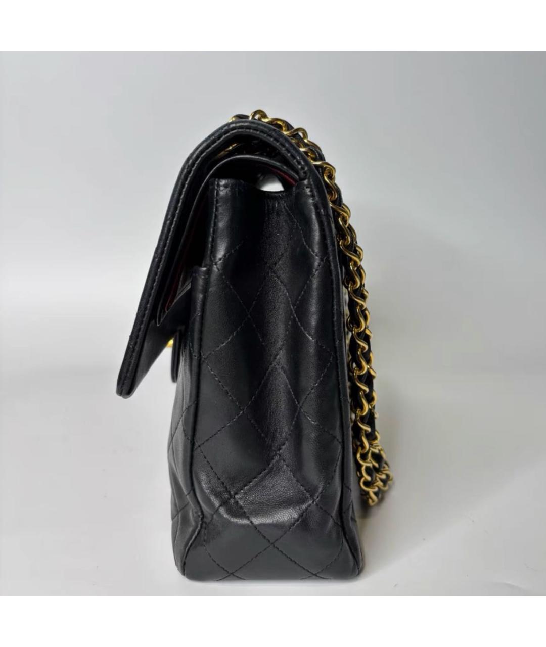 CHANEL Черная кожаная сумка через плечо, фото 3