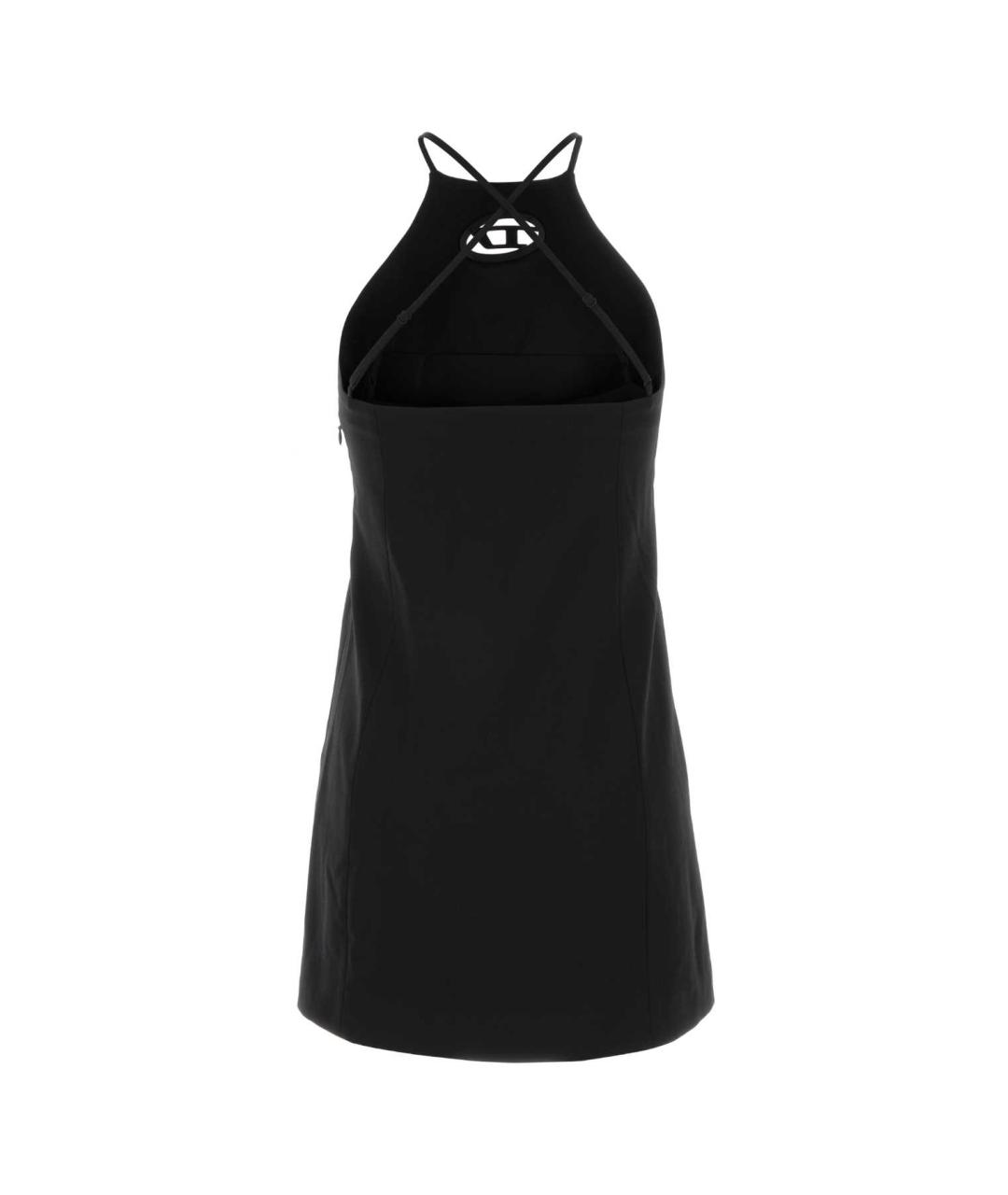 DIESEL Черное полиэстеровое повседневное платье, фото 2