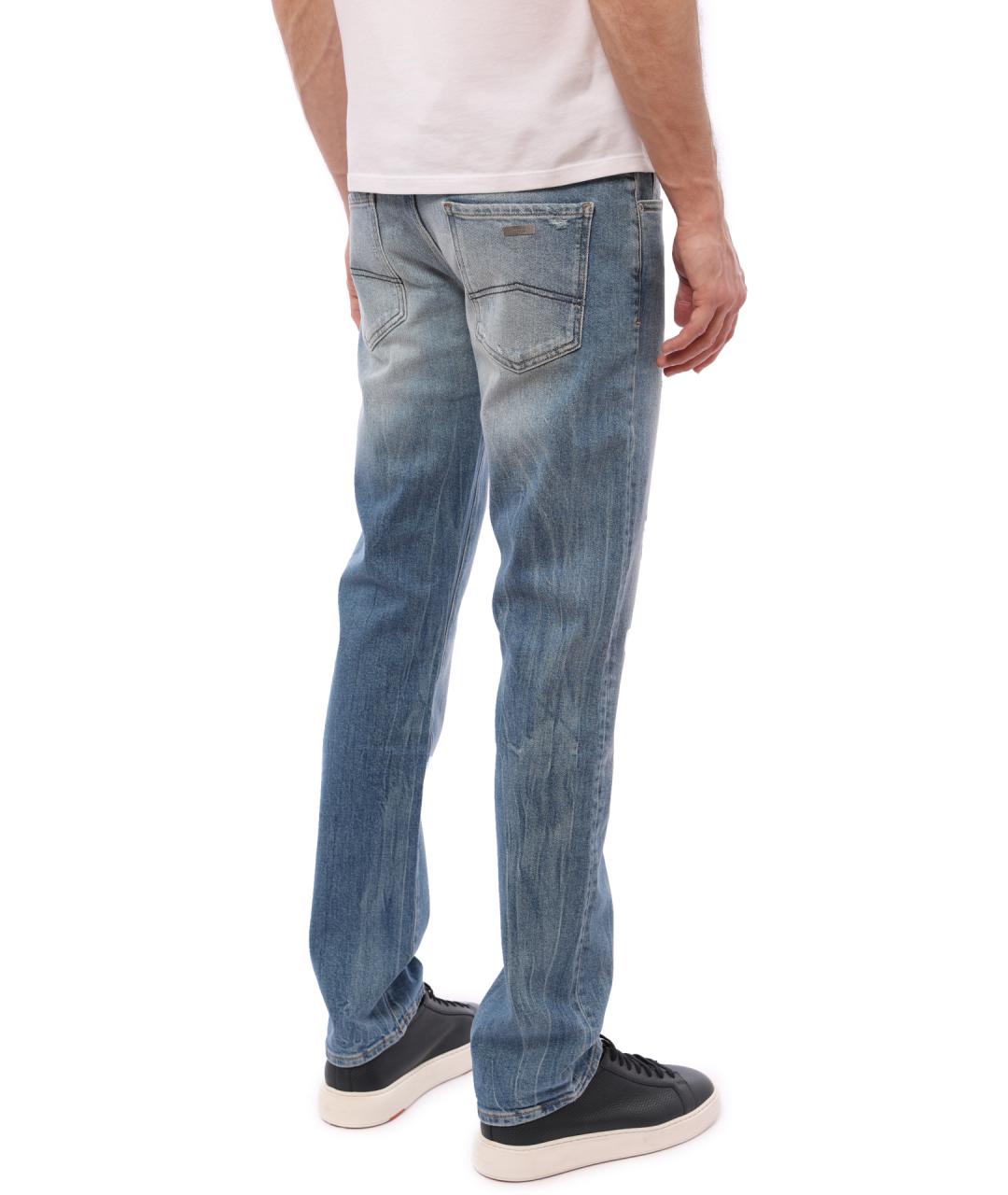 ARMANI EXCHANGE Синие хлопко-эластановые джинсы скинни, фото 5