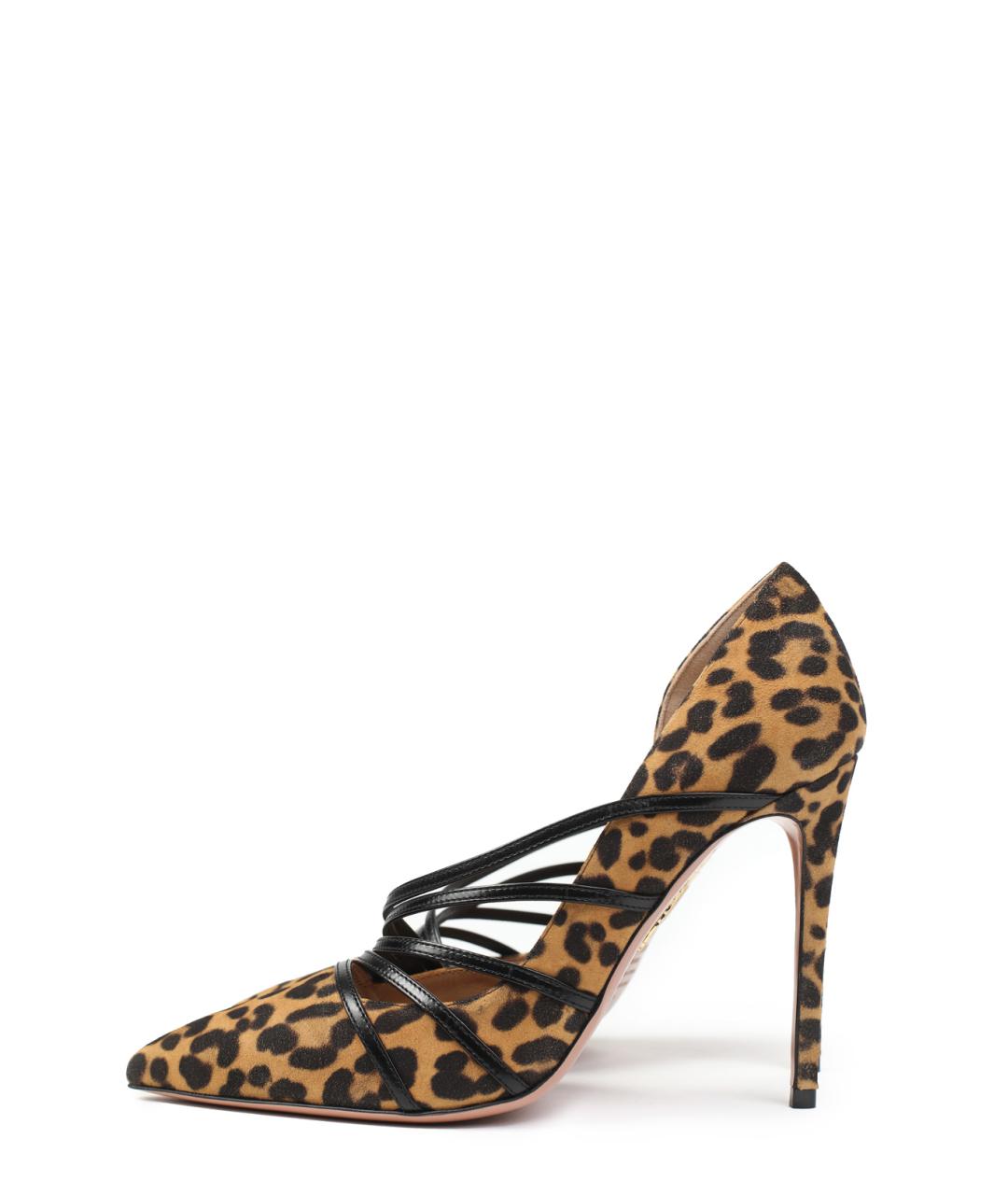 AQUAZZURA Мульти замшевые туфли, фото 5