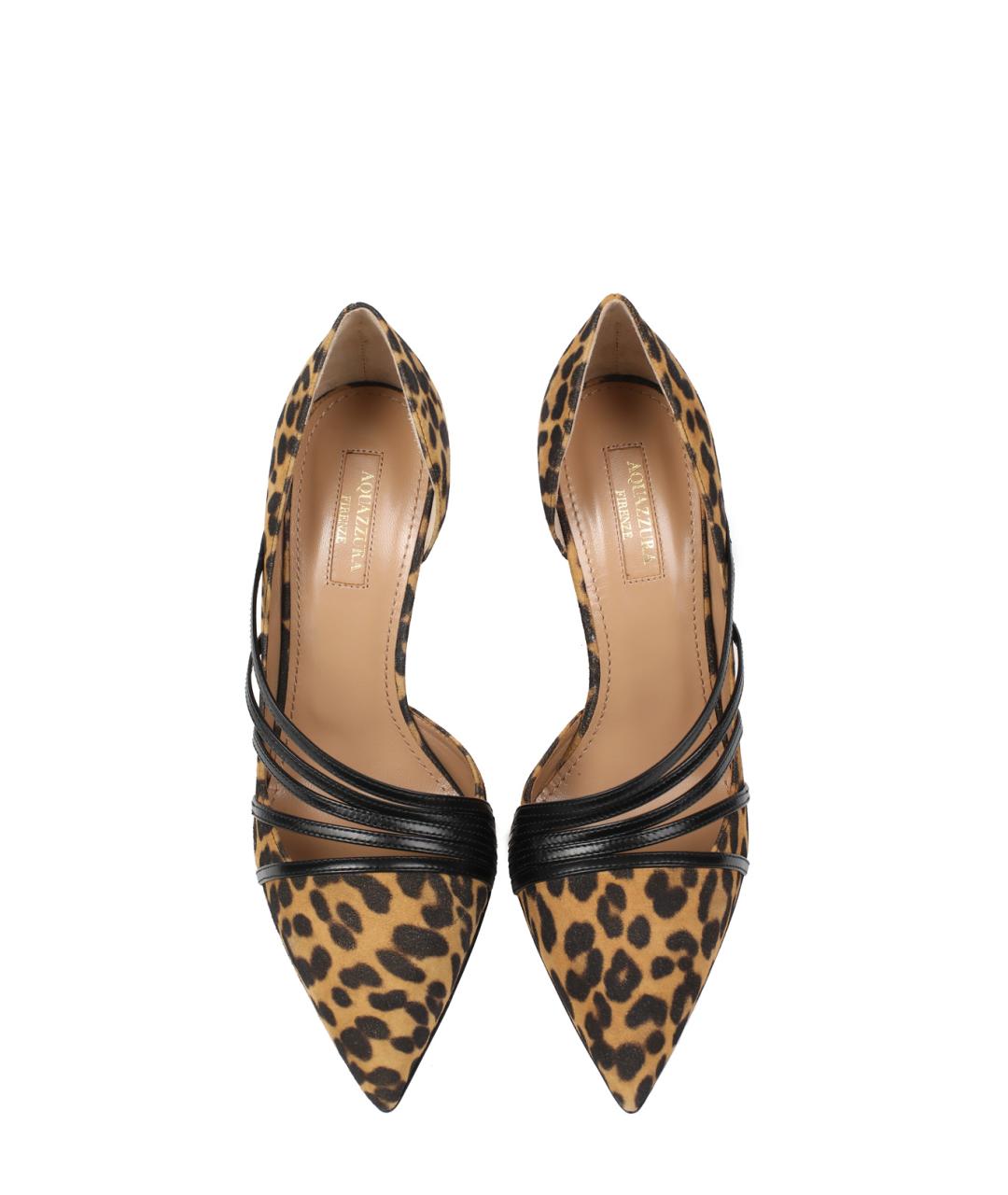 AQUAZZURA Мульти замшевые туфли, фото 3