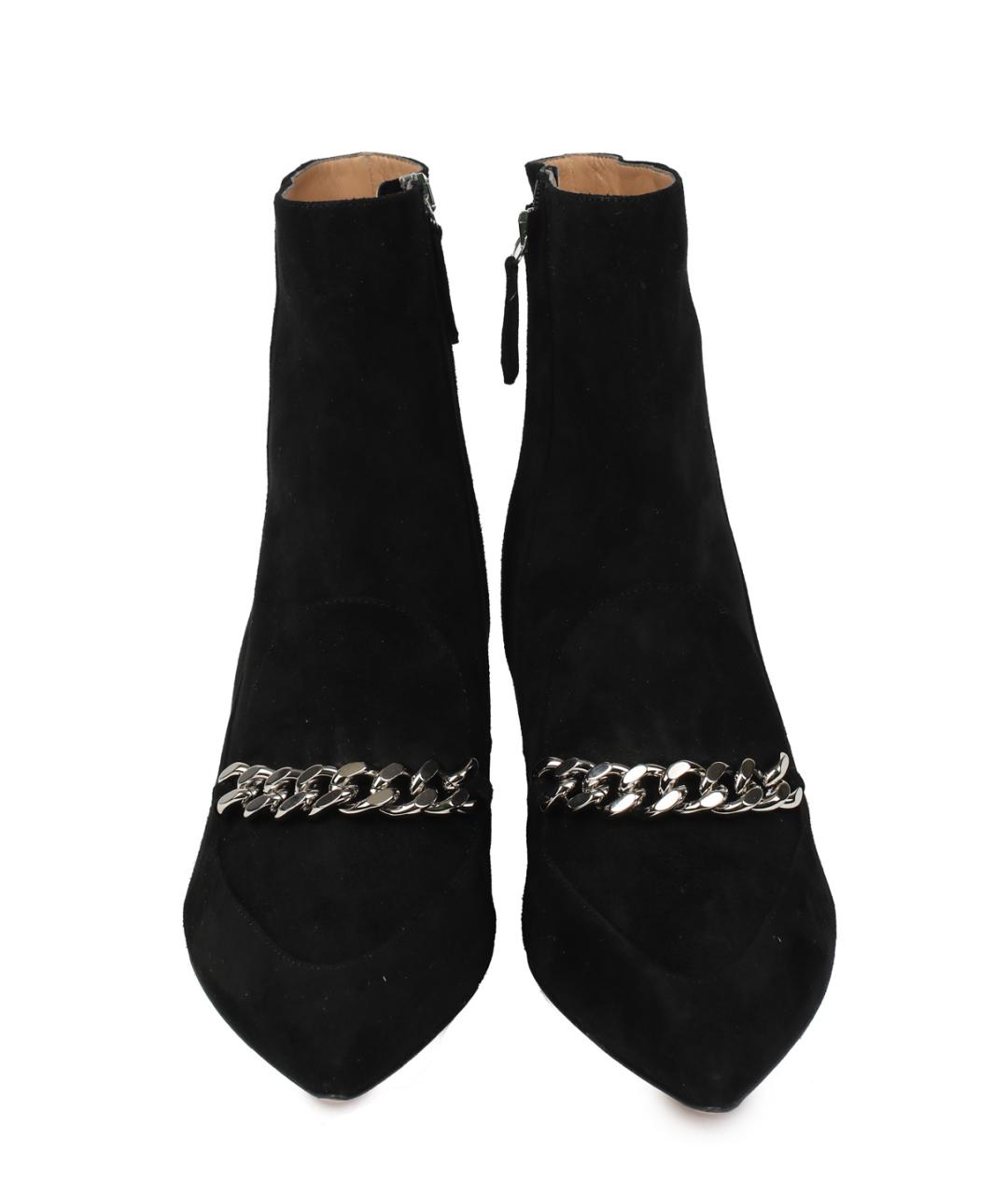 AQUAZZURA Черные замшевые ботильоны, фото 4