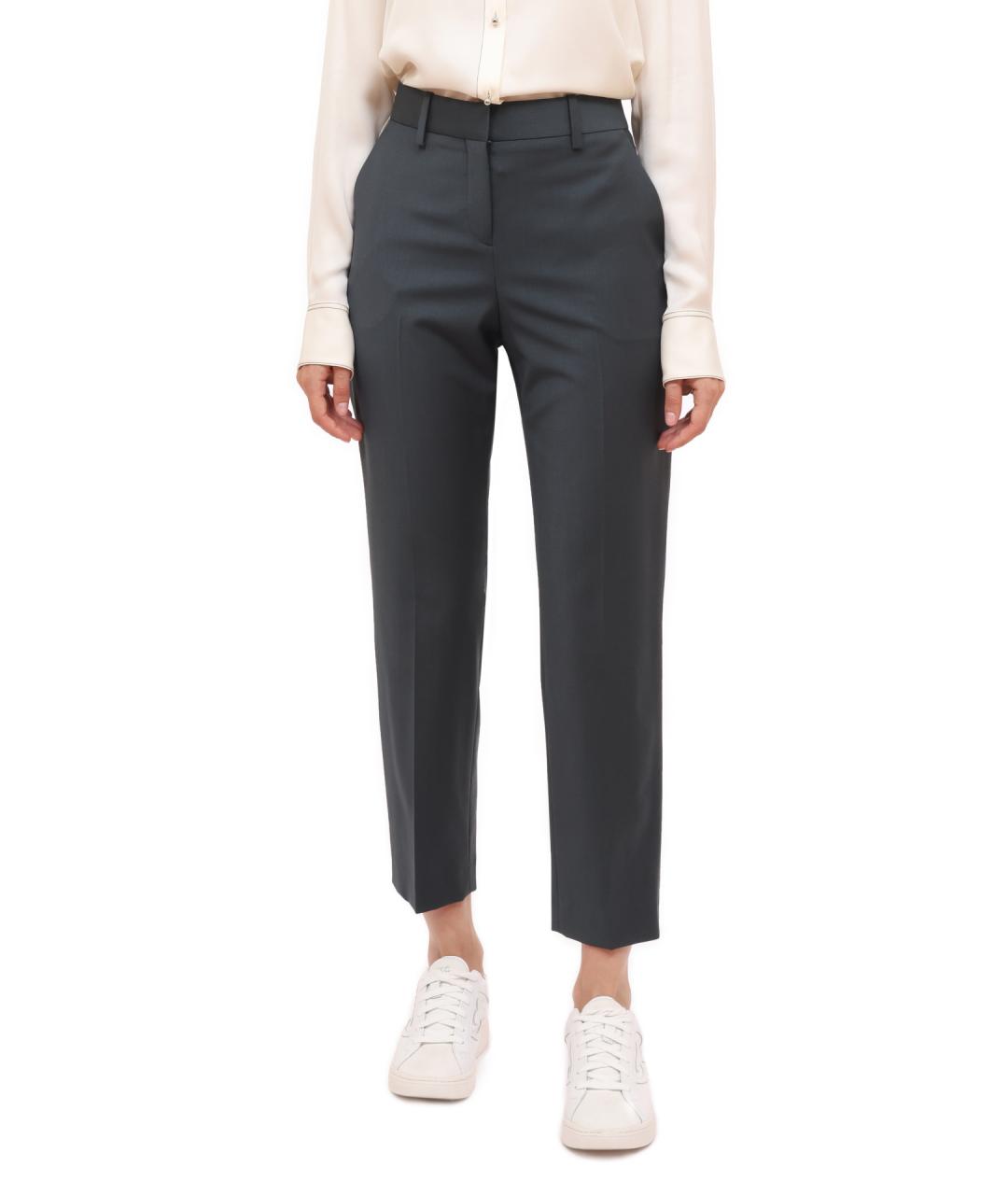 THEORY Синие прямые брюки, фото 5