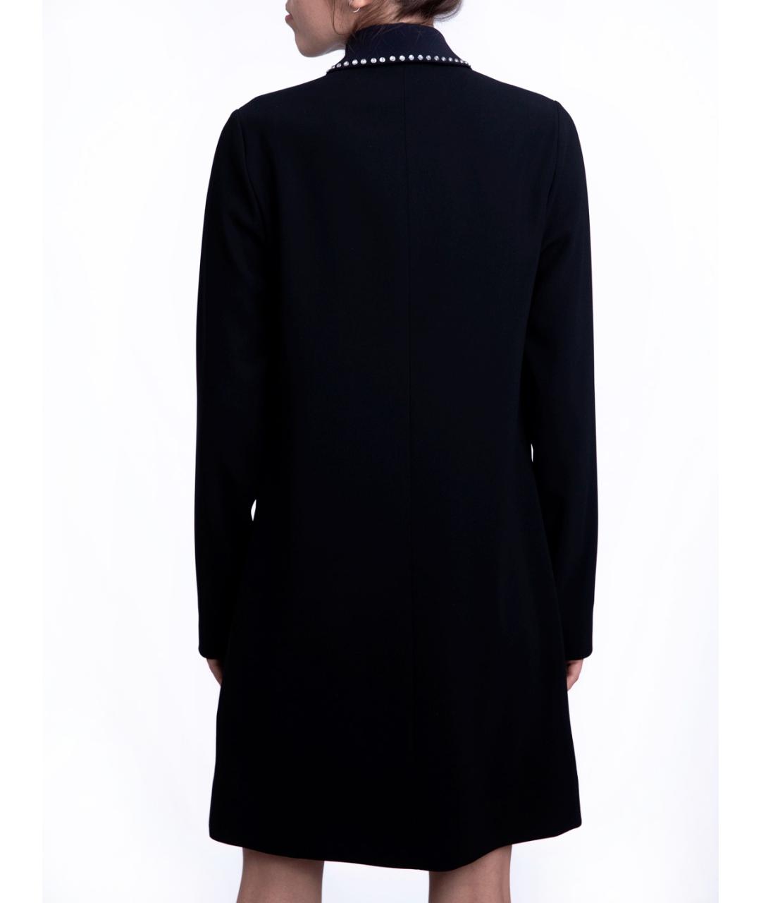 VICTORIA BECKHAM Темно-синее повседневное платье, фото 4
