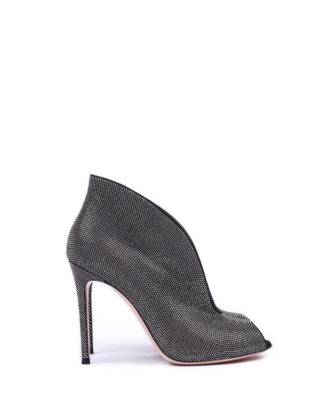 GIANVITO ROSSI Серебряные ботильоны, фото 1